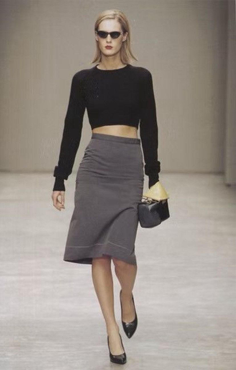 Prada Prada S/S2001 Leather Rectangle Bag in Black/Orange Size ONE SIZE - 2 Thumbnail