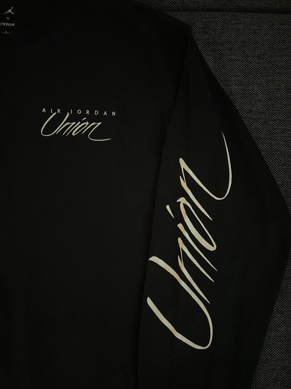 Jordan Brand × Union LA Air Jordan x Union Long-Sleeve T shirt ’Black’ Size US L / EU 52-54 / 3 - 2 Thumbnail