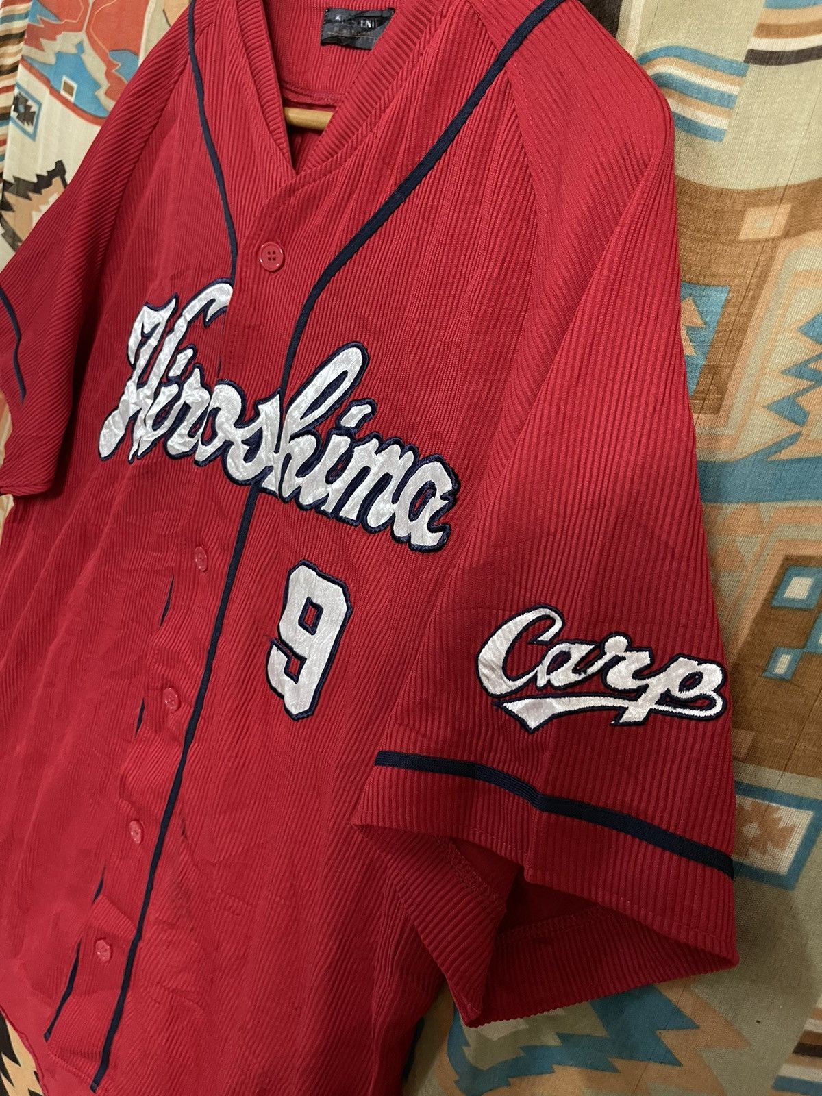 Japanese Brand × Vintage Vintage 90’s Baseball Jersey Hiroshima Carp XL J League Rare Size US XL / EU 56 / 4 - 5 Thumbnail