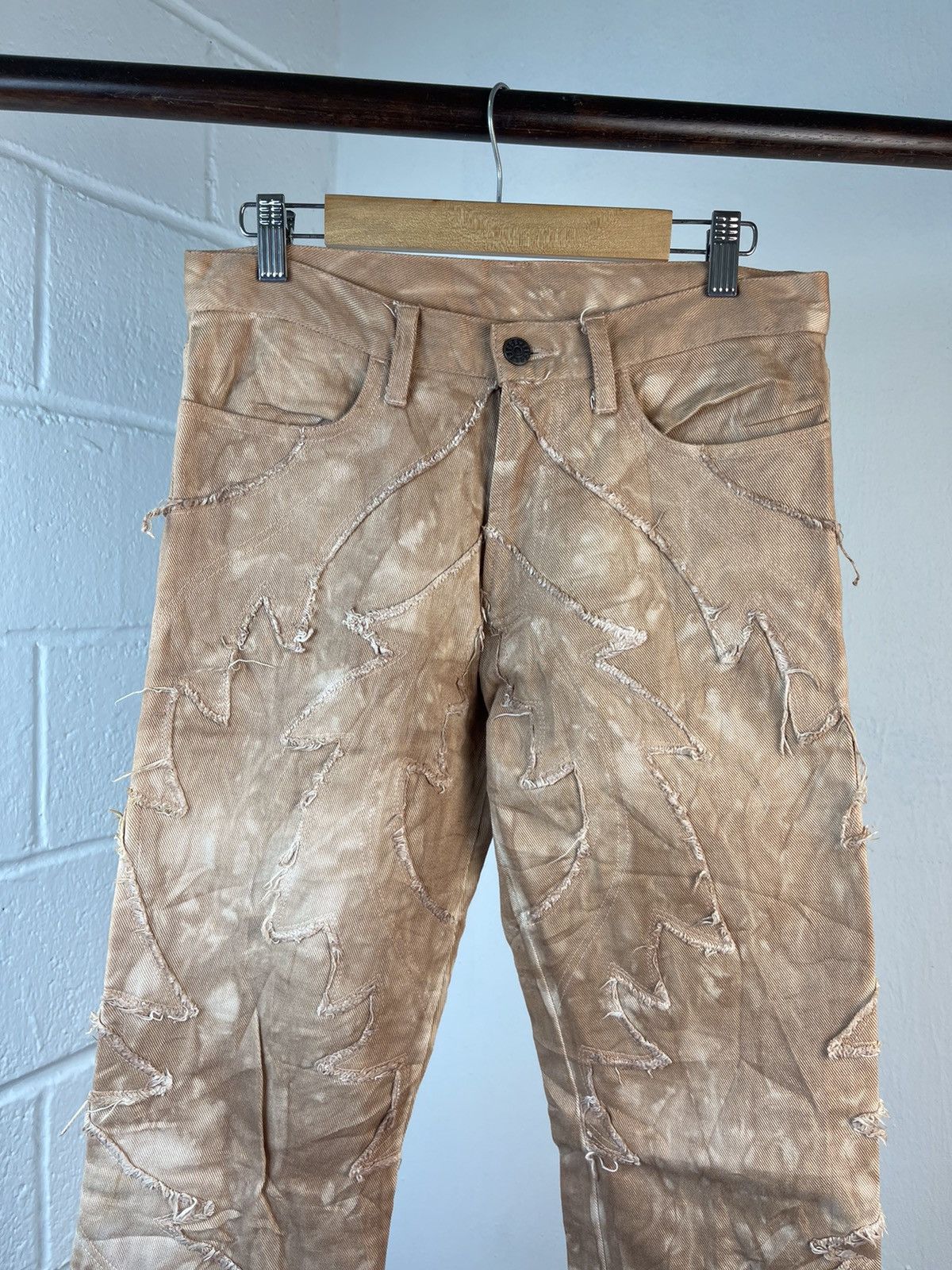 Yasuyuki Ishii Vintage Yoshiyuki Konishi Distressed Patch Cut Art Jeans A6 Size US 30 / EU 46 - 10 Thumbnail