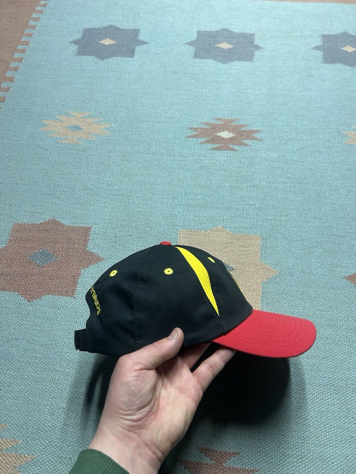 Vintage Great Lakes hybrids strapback hat farm feed black red yellow Size ONE SIZE - 9 Thumbnail
