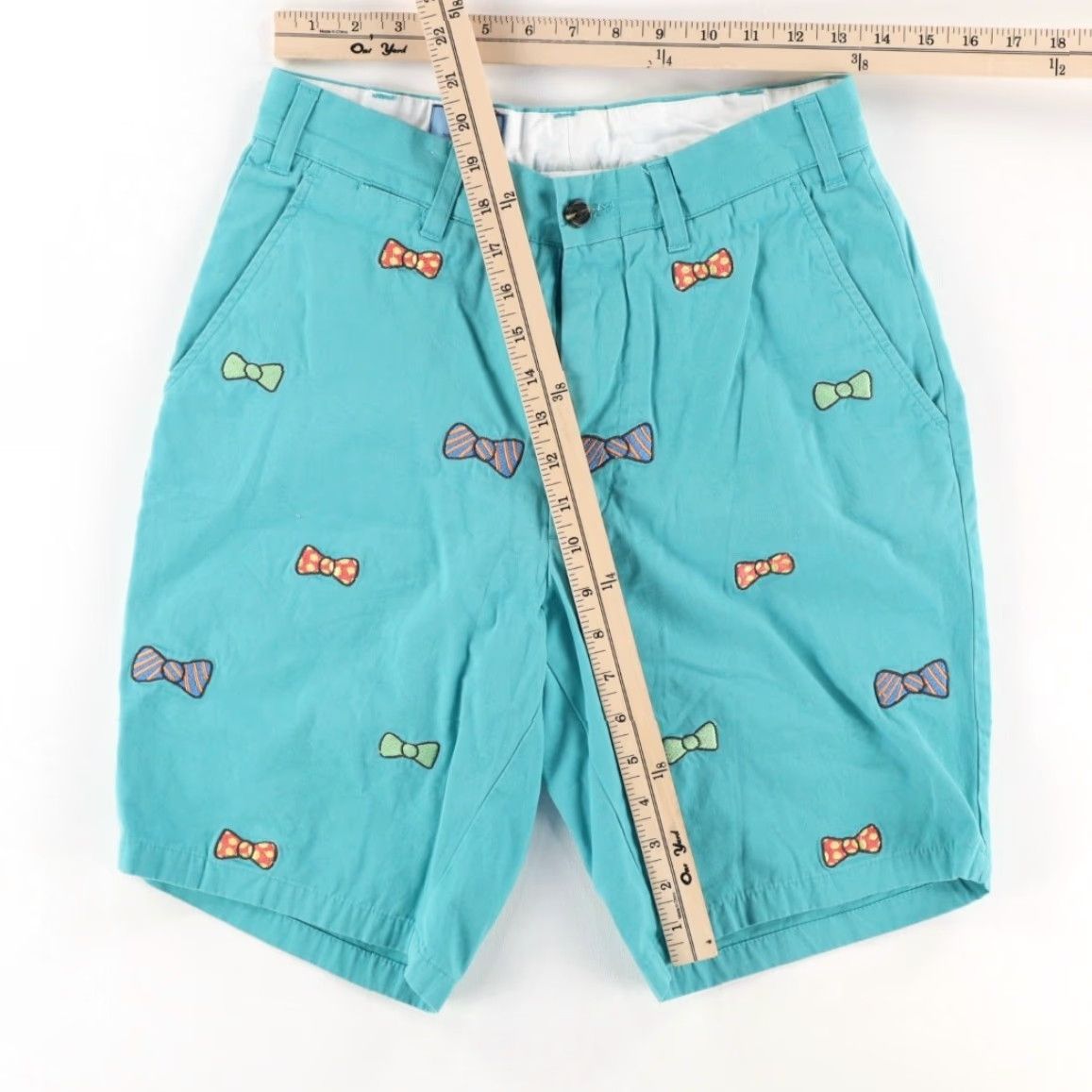 Vintage Castaway Bowtie Cotton Khaki Chino Shorts Turquoise Men's 28 Size US 28 / EU 44 - 3 Thumbnail