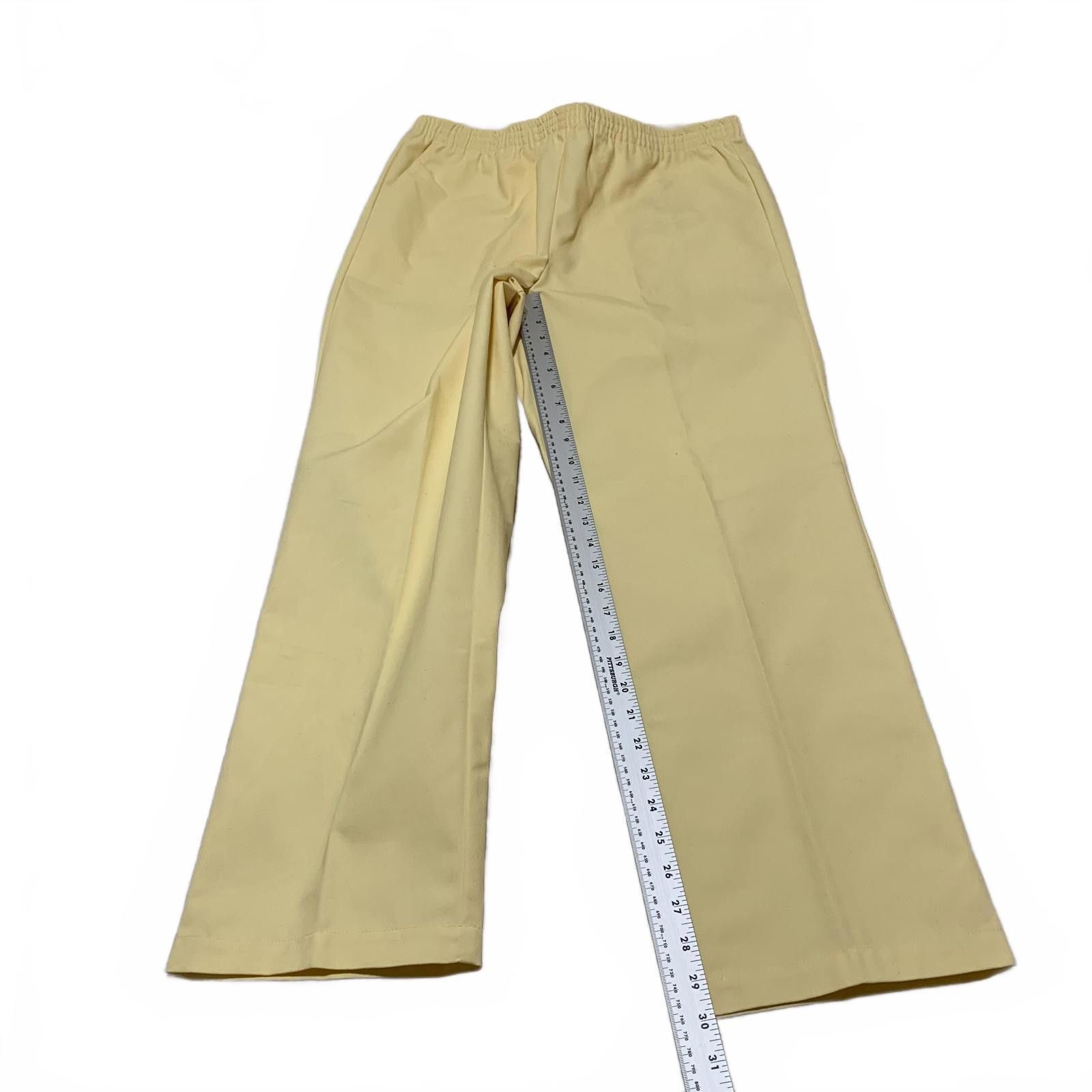 Other Koret Women's Size 14 Yellow Elastic Waist Pants W35x30L Size 36" / US 14 / IT 50 - 5 Thumbnail