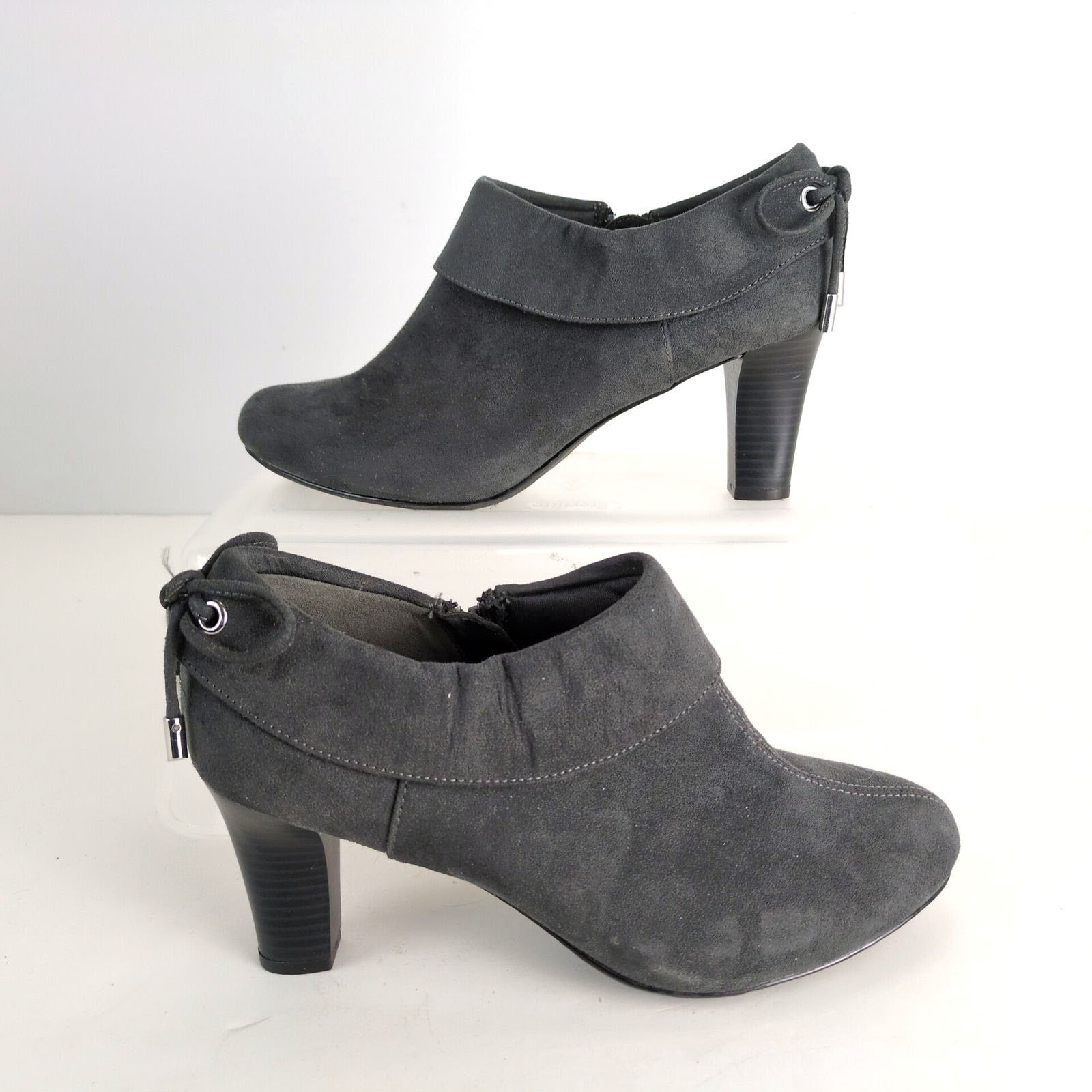 Other Coach And Four Gray Microfiber Suede 3" Heel Ankle Booties Size US 8 / IT 38 - 2 Thumbnail