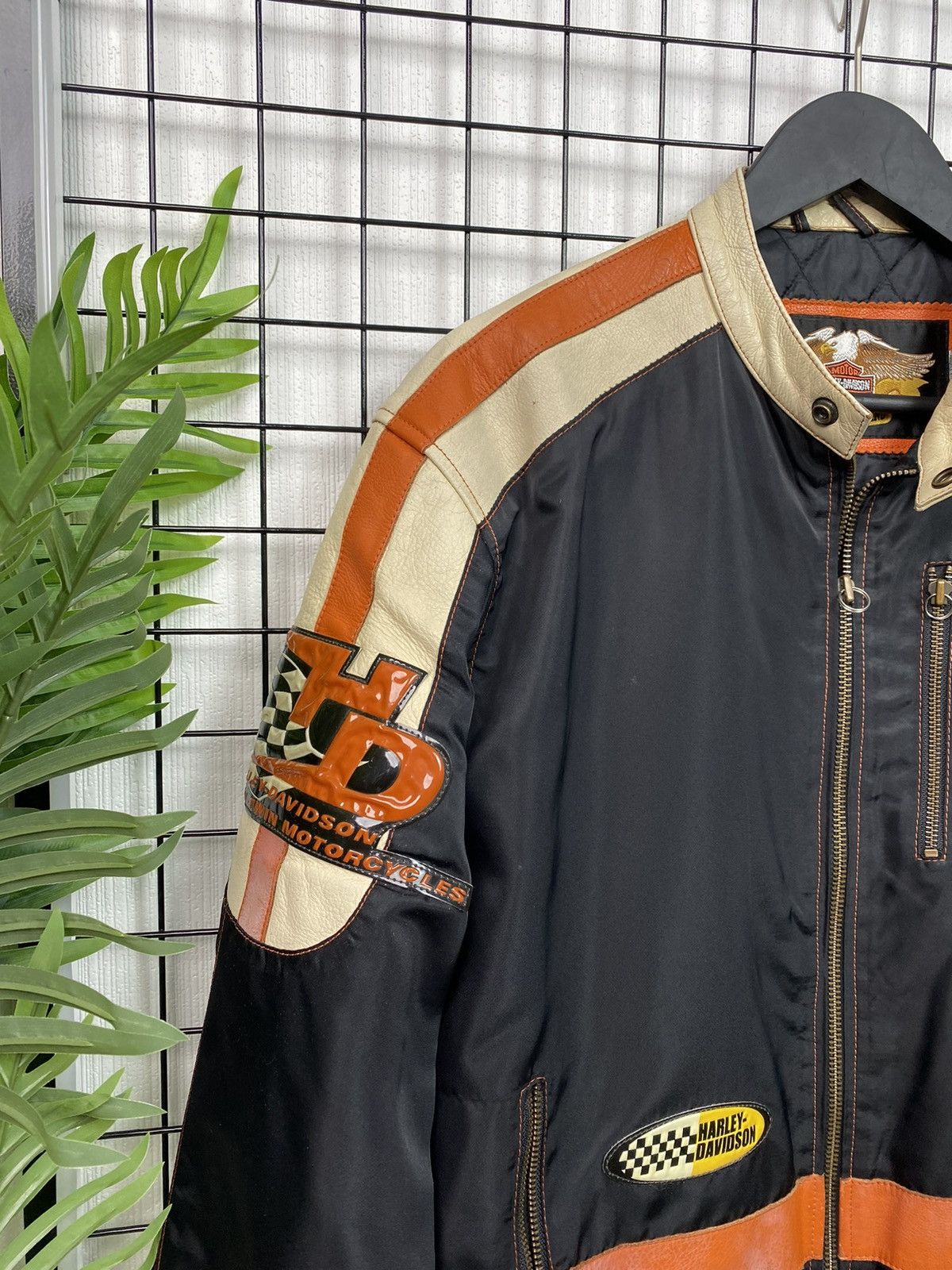 Vintage Harley Davidson Racing Vintage Jacket Bomber Logo Hype Size US L / EU 52-54 / 3 - 4 Thumbnail