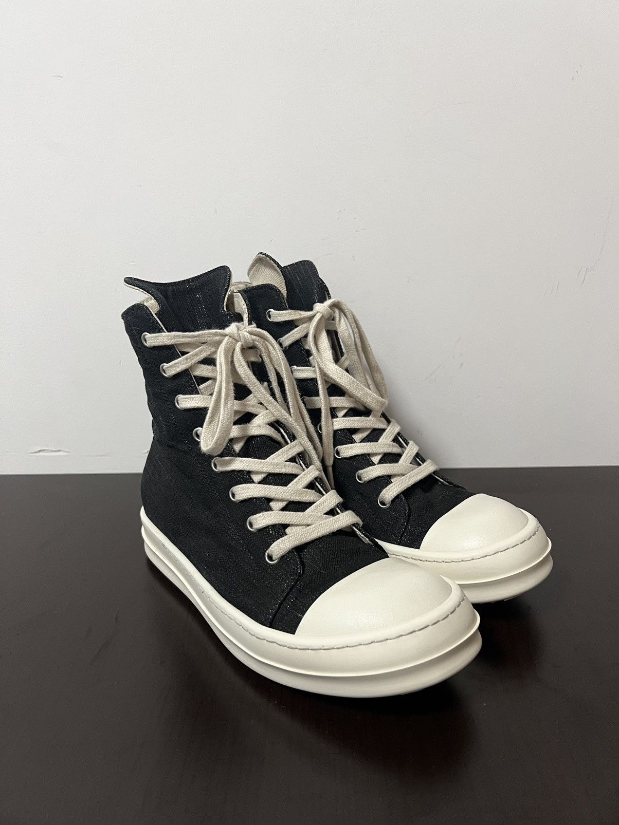 Rick Owens Drkshdw Rick owens ramones high top sneakers sz 37 Size US 7 / IT 37 - 4 Thumbnail