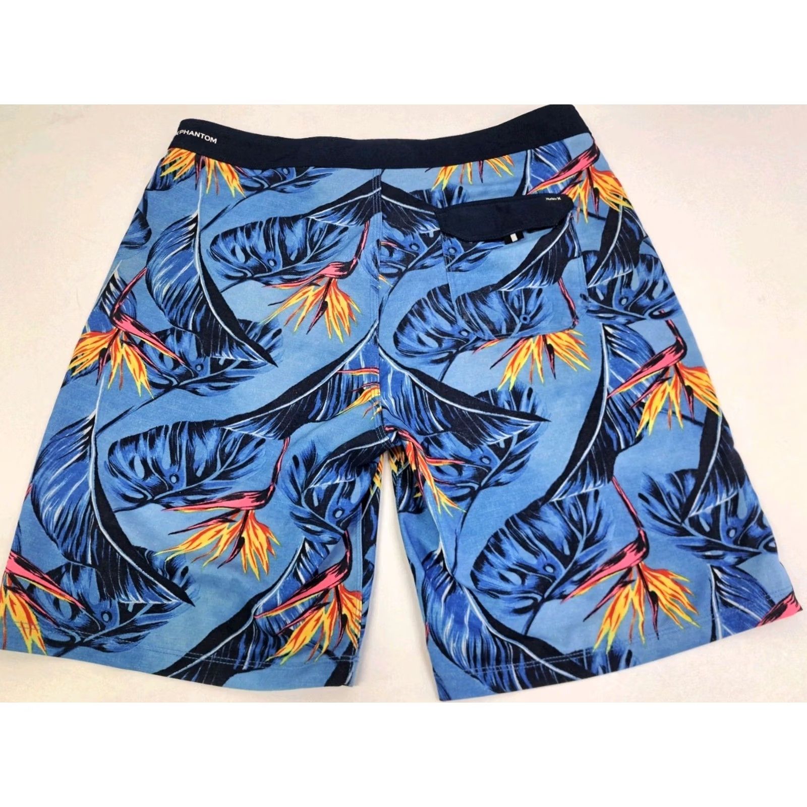 Hurley Hurley Phantom Board Shorts Blue Floral 32/9" Men Regular Back Pocket 7169 Size US 32 / EU 48 - 5 Thumbnail