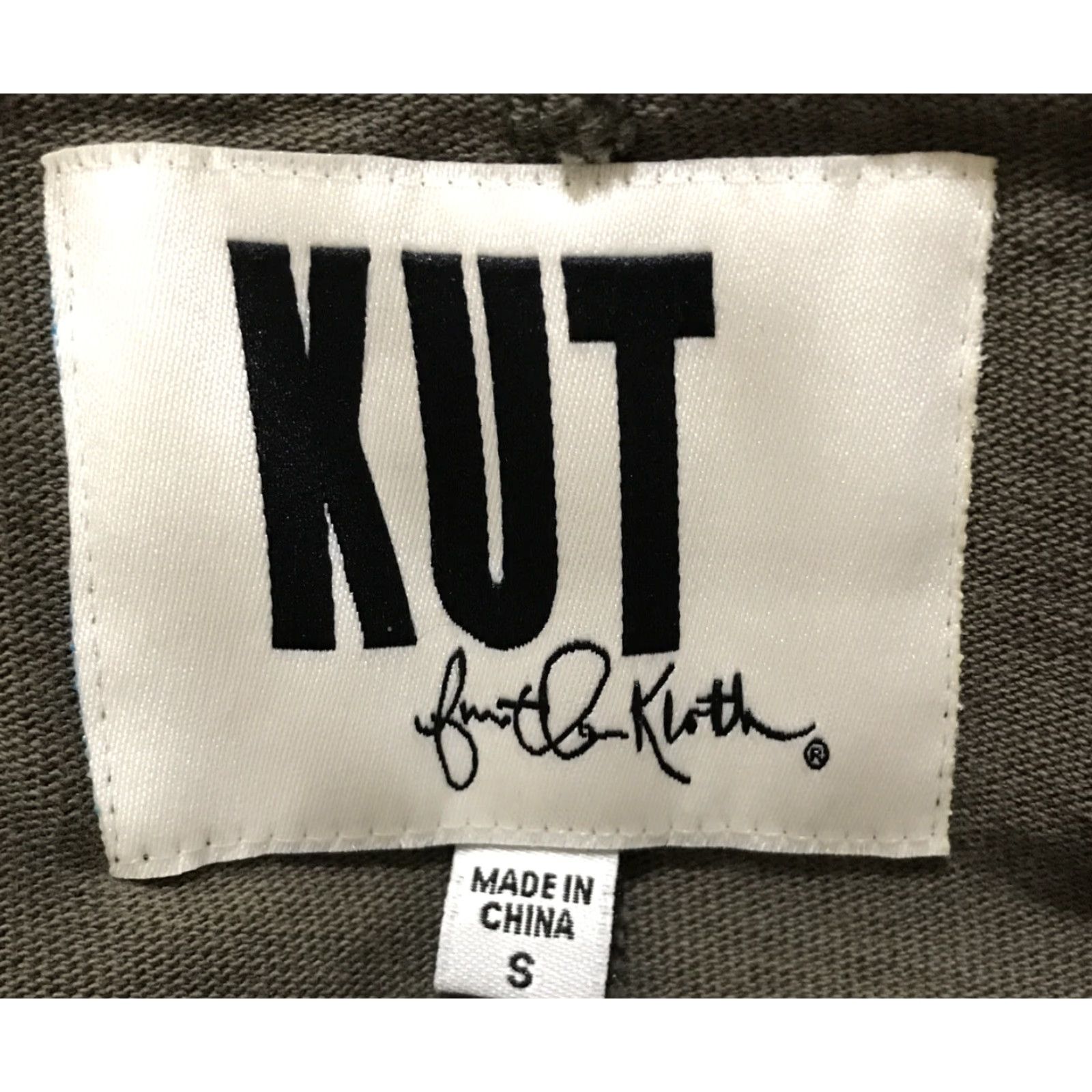 Vintage KUT from the Kloth Blouse Green Jacket S Long Sleeve Pockets Top Womens Small B386 Size S / US 4 / IT 40 - 3 Thumbnail