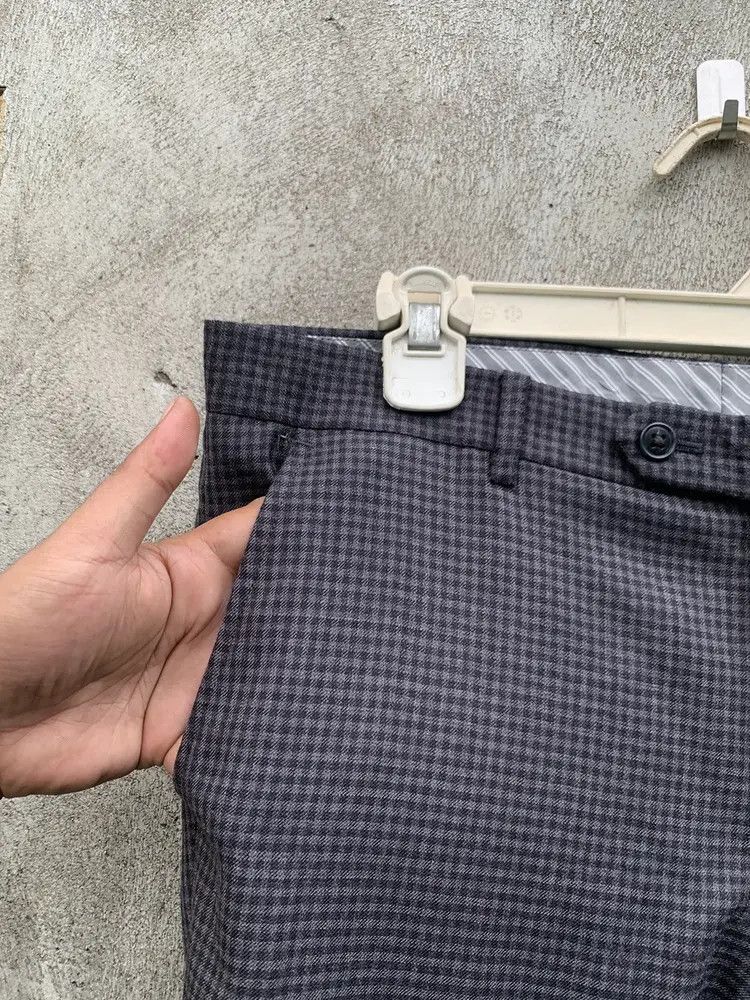 Yoshiyuki Konishi Ficce collezione yoshiyuki konishi checker wool trouser Size US 33 - 3 Thumbnail
