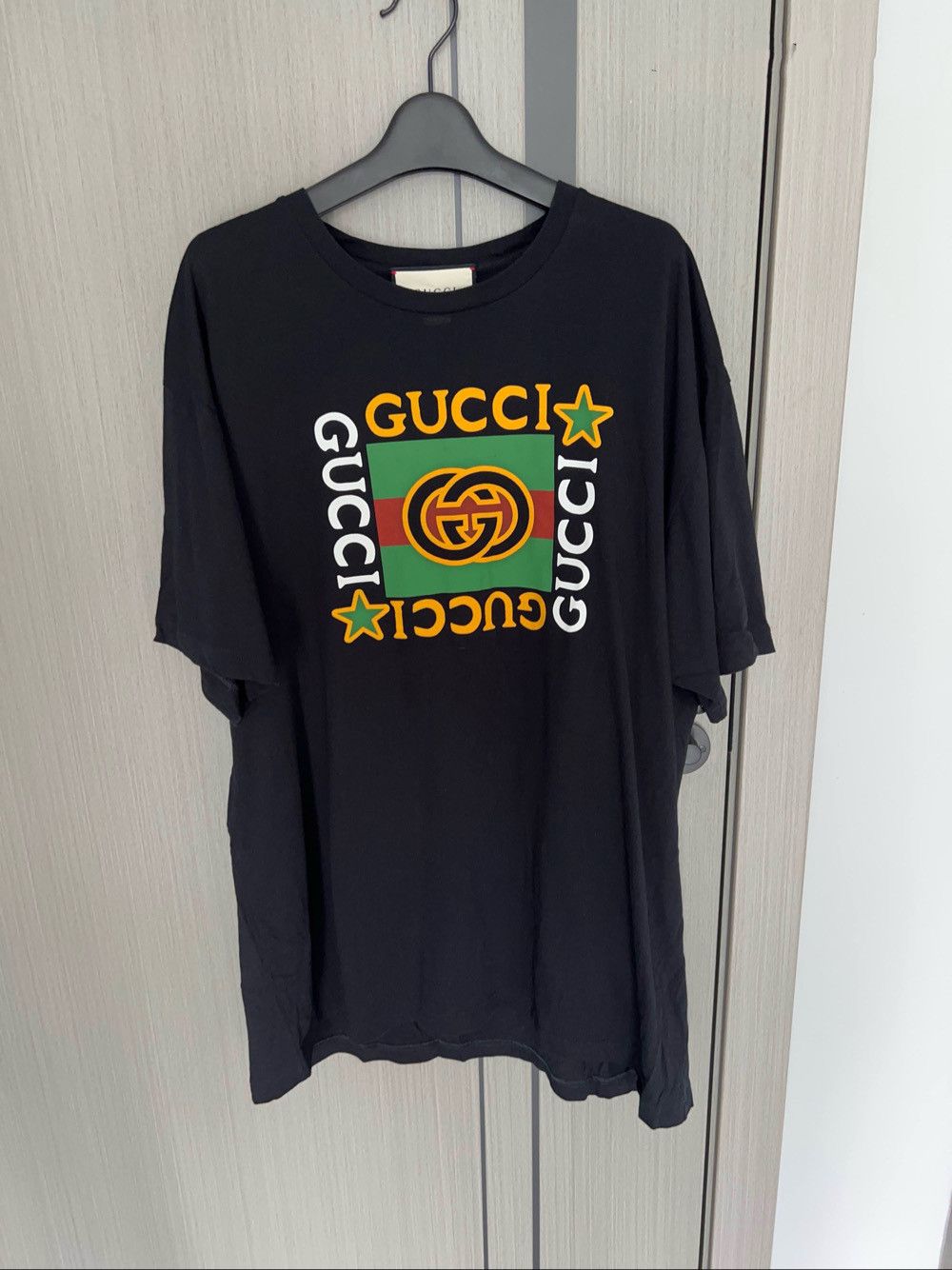 Gucci Gucci Logo Print Short Sleeve T-Shirt Size L Size L / US 10 / IT 46 - 1 Thumbnail