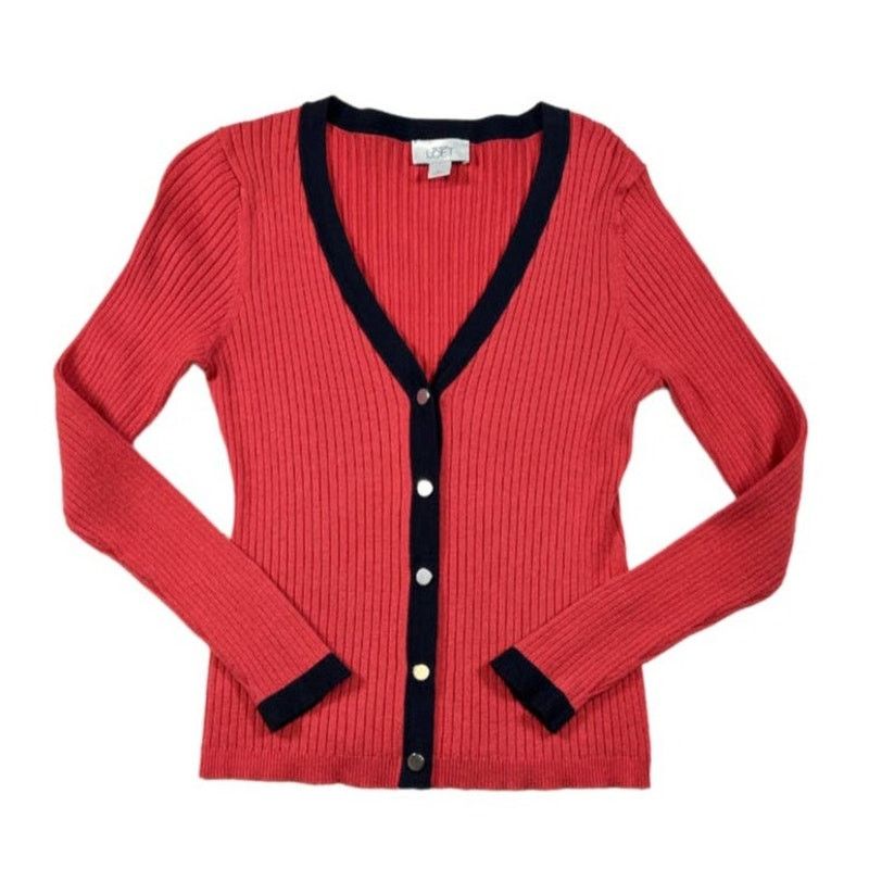 Loft Loft Orange/Red Sweater Top | Size M Size M / US 6-8 / IT 42-44 - 1 Thumbnail
