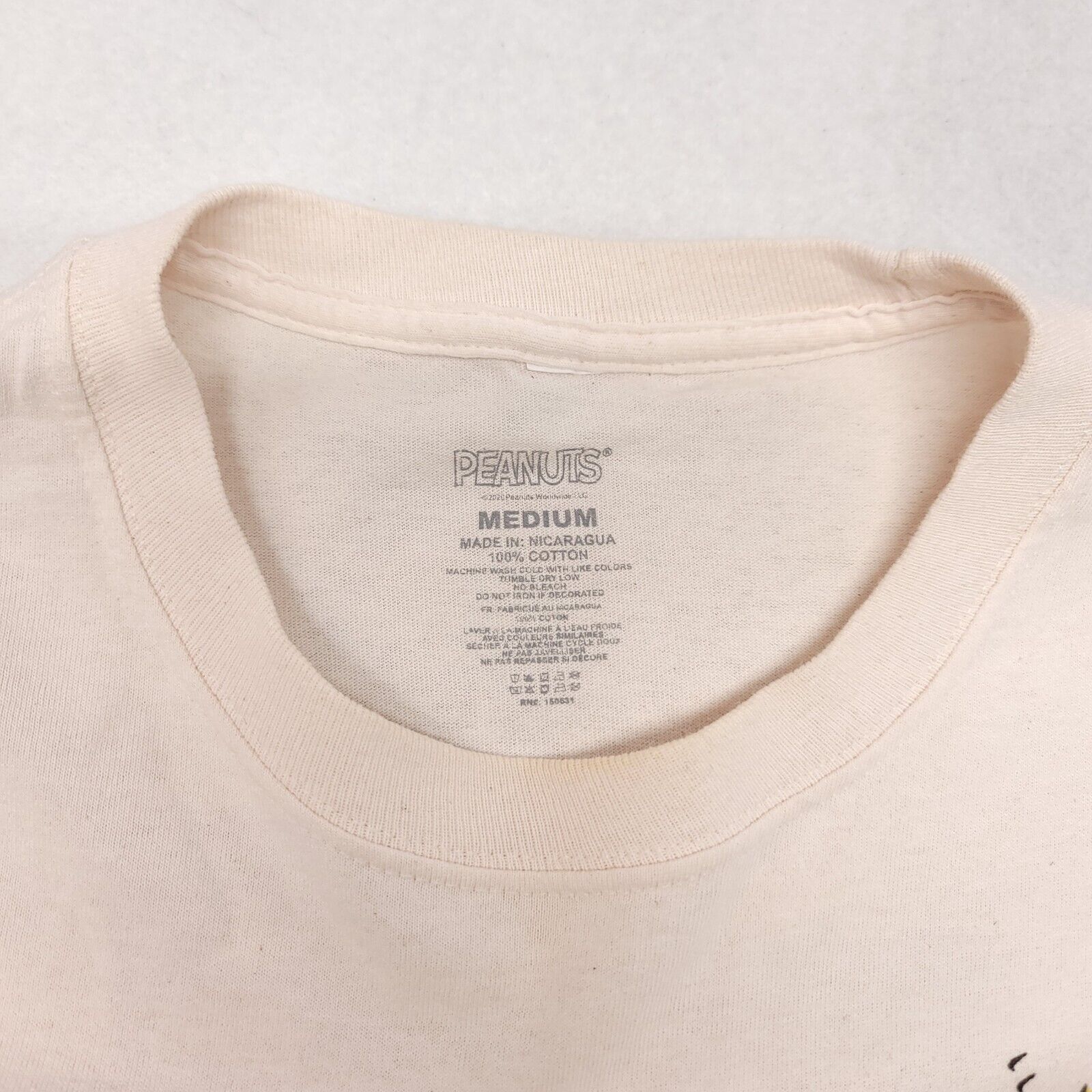 Peanuts Peanuts Casual Graphic Shirt Mens Size Medium M Beige Size US M / EU 48-50 / 2 - 3 Thumbnail