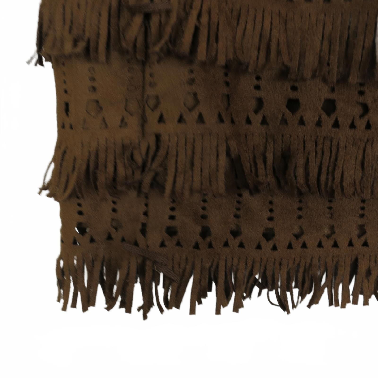 Other Chic Chelsea & Violet Fringe Mini Skirt Size 28" / US 6 / IT 42 - 2 Thumbnail
