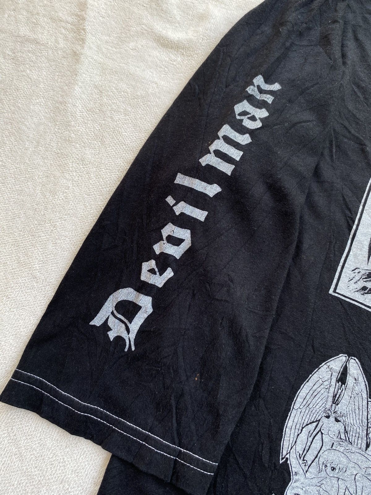 Anime × Japanese Brand × Vintage CREATURE FROM THE LIVING X DEVILMAN Reglan Tshirt Size US XS / EU 42 / 0 - 4 Thumbnail