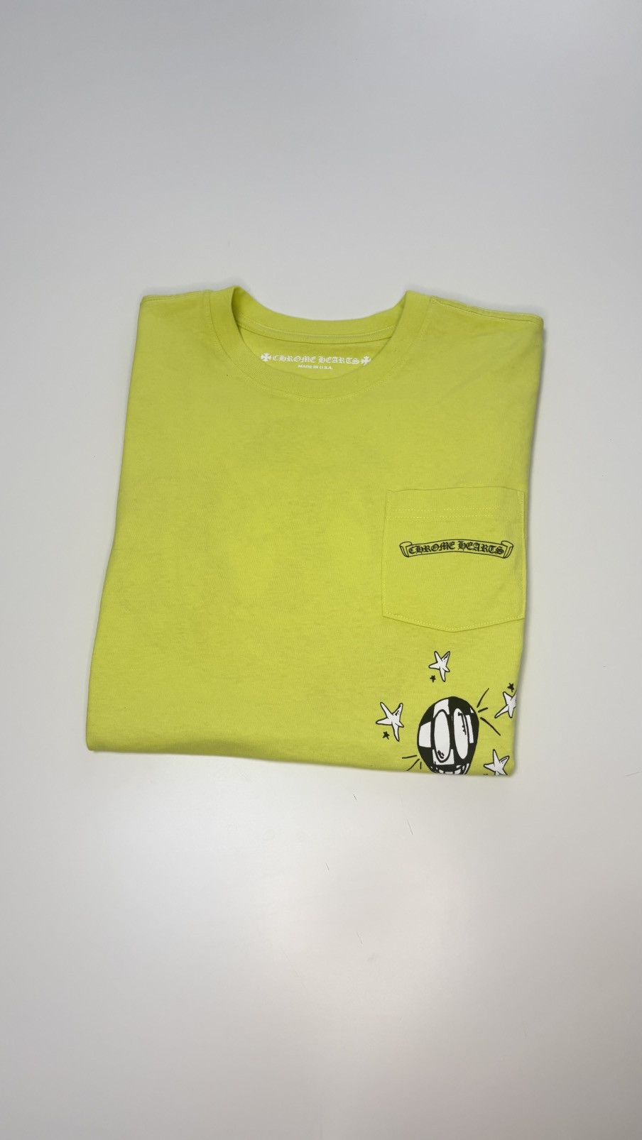 Chrome Hearts Chrome Hearts Marty Boy Pocket Tee Neon Yellow Size XL Size US XL / EU 56 / 4 - 12 Thumbnail
