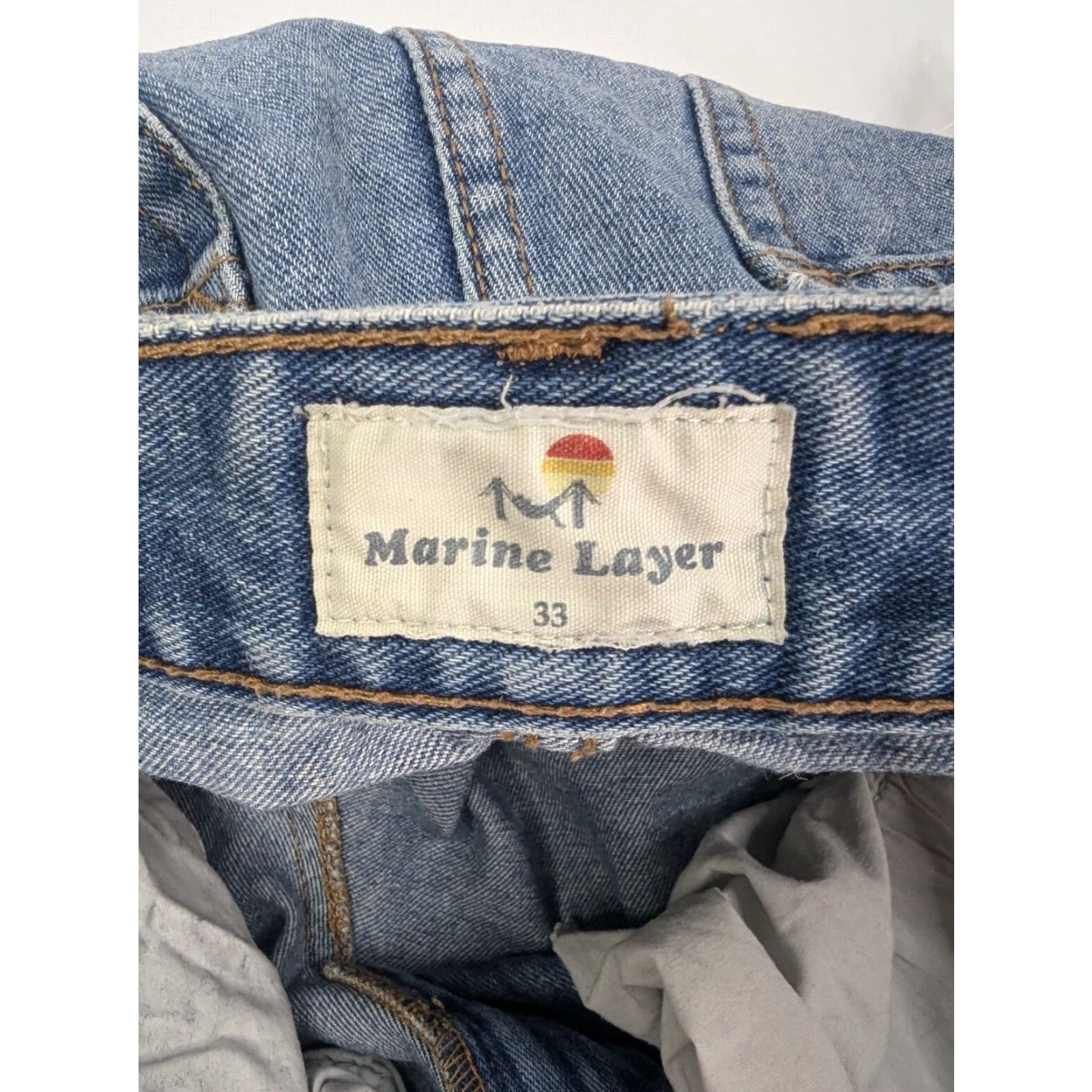 Marine Layer Marine Layer Bermuda Shorts Women's 33 Blue Outdoor Casual Surf Grunge Blue Size 24" / US 00 / IT 34 - 7 Thumbnail