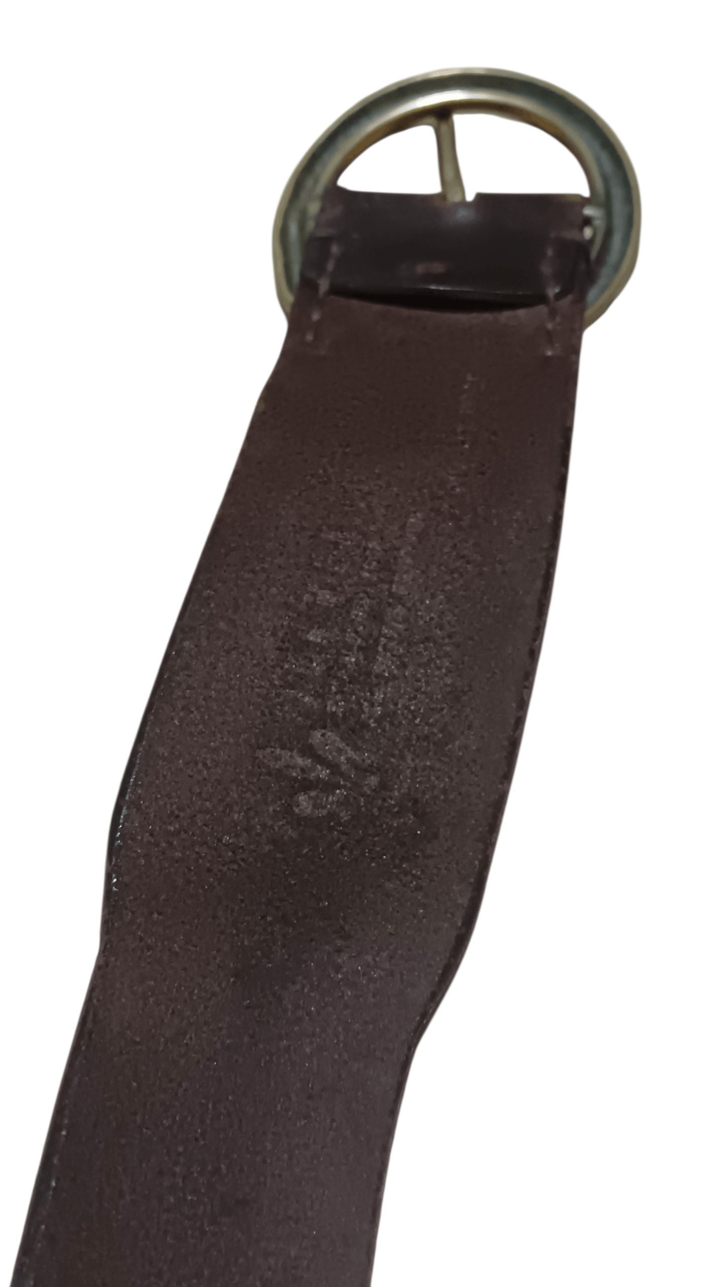 JUN MEN VINTAGE JUN MEN BRASS BUCKLE LEATHER BELT Size 38 - 5 Thumbnail