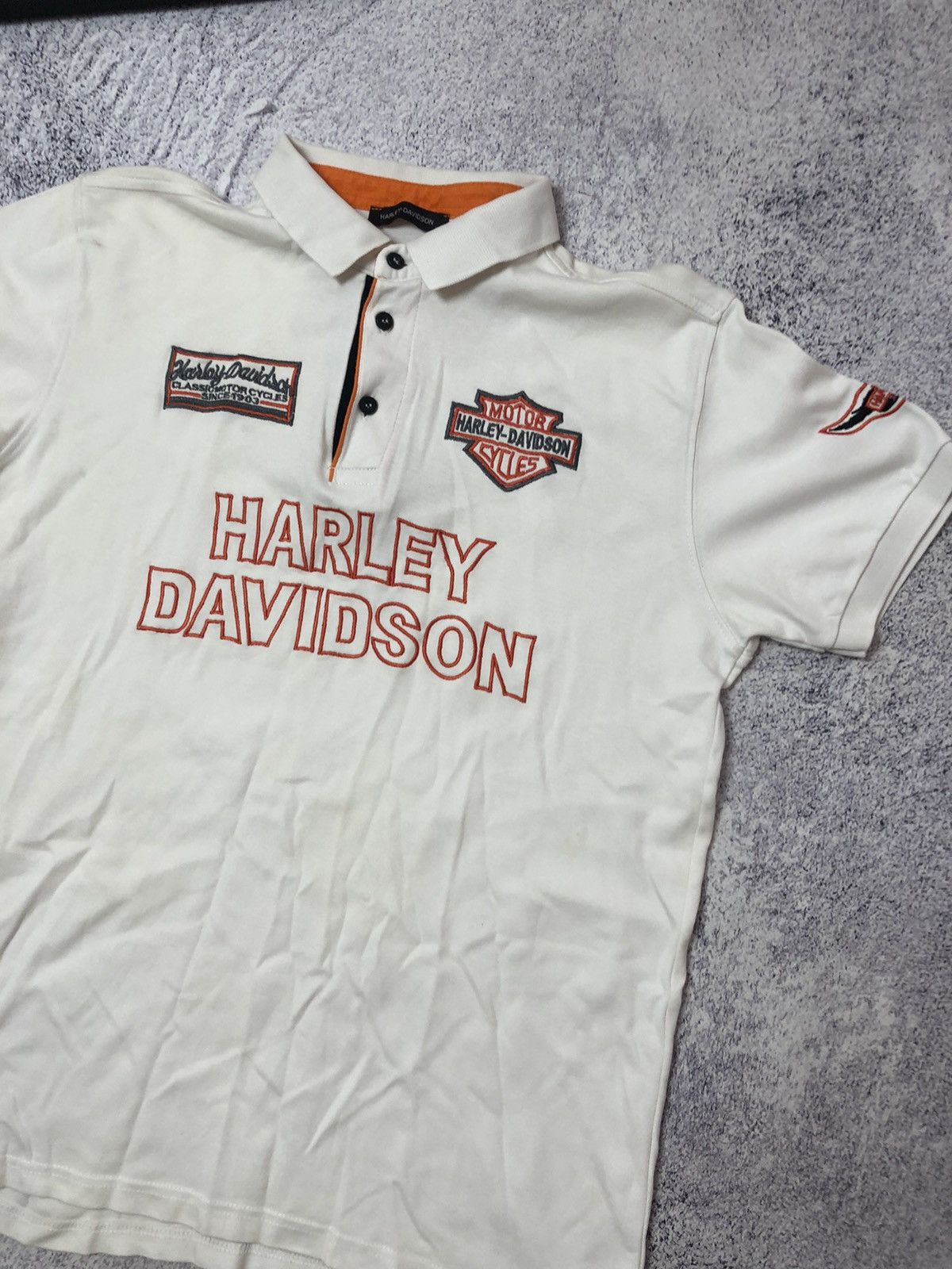 Vintage Vintage men’s polo Harley-Davidson size Xl big logo Size US XL / EU 56 / 4 - 2 Thumbnail
