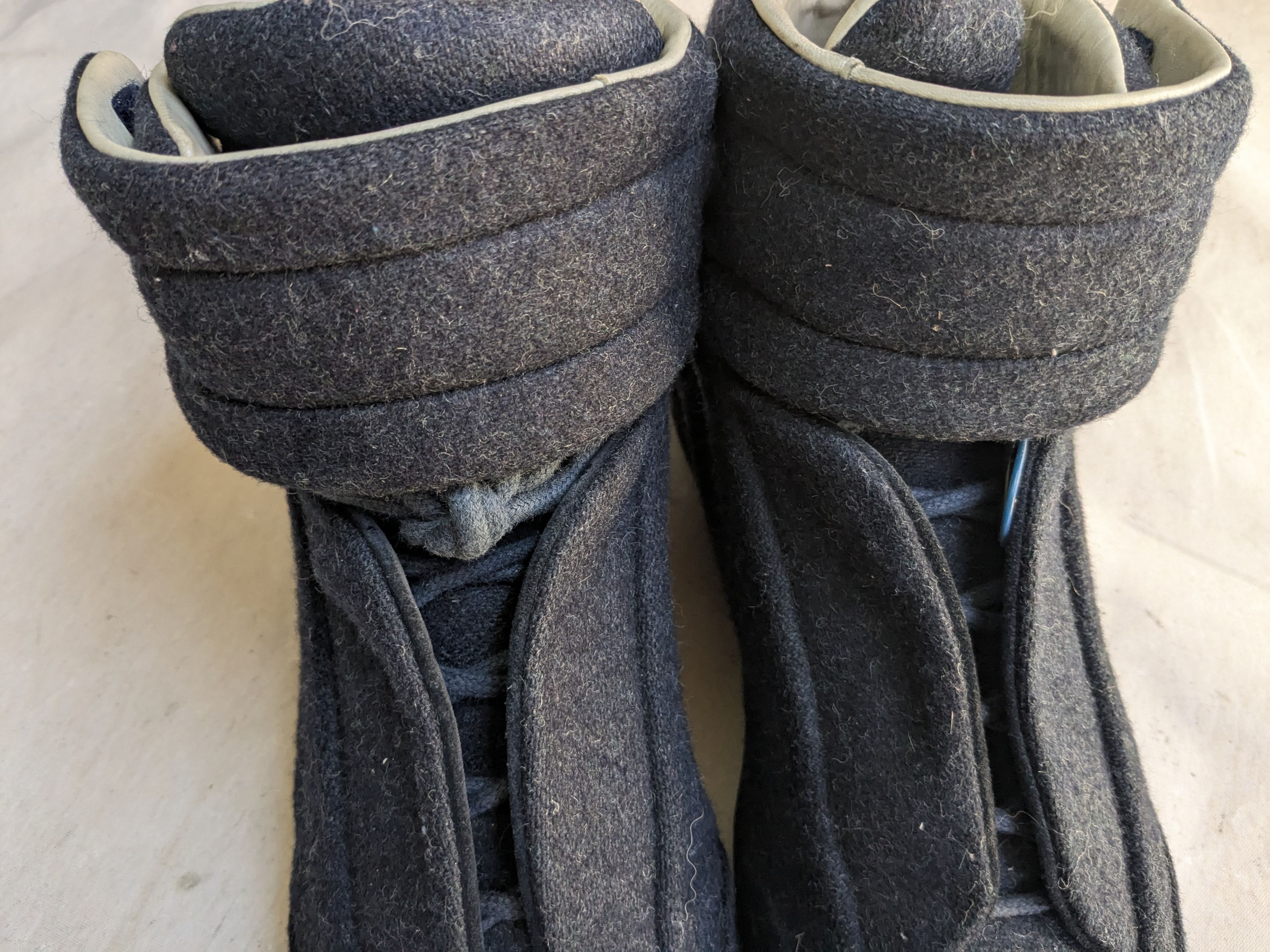 Maison Margiela Maison Margiela Future Navy Blue 8 41 Wool High Tops Size US 8 / EU 41 - 4 Thumbnail
