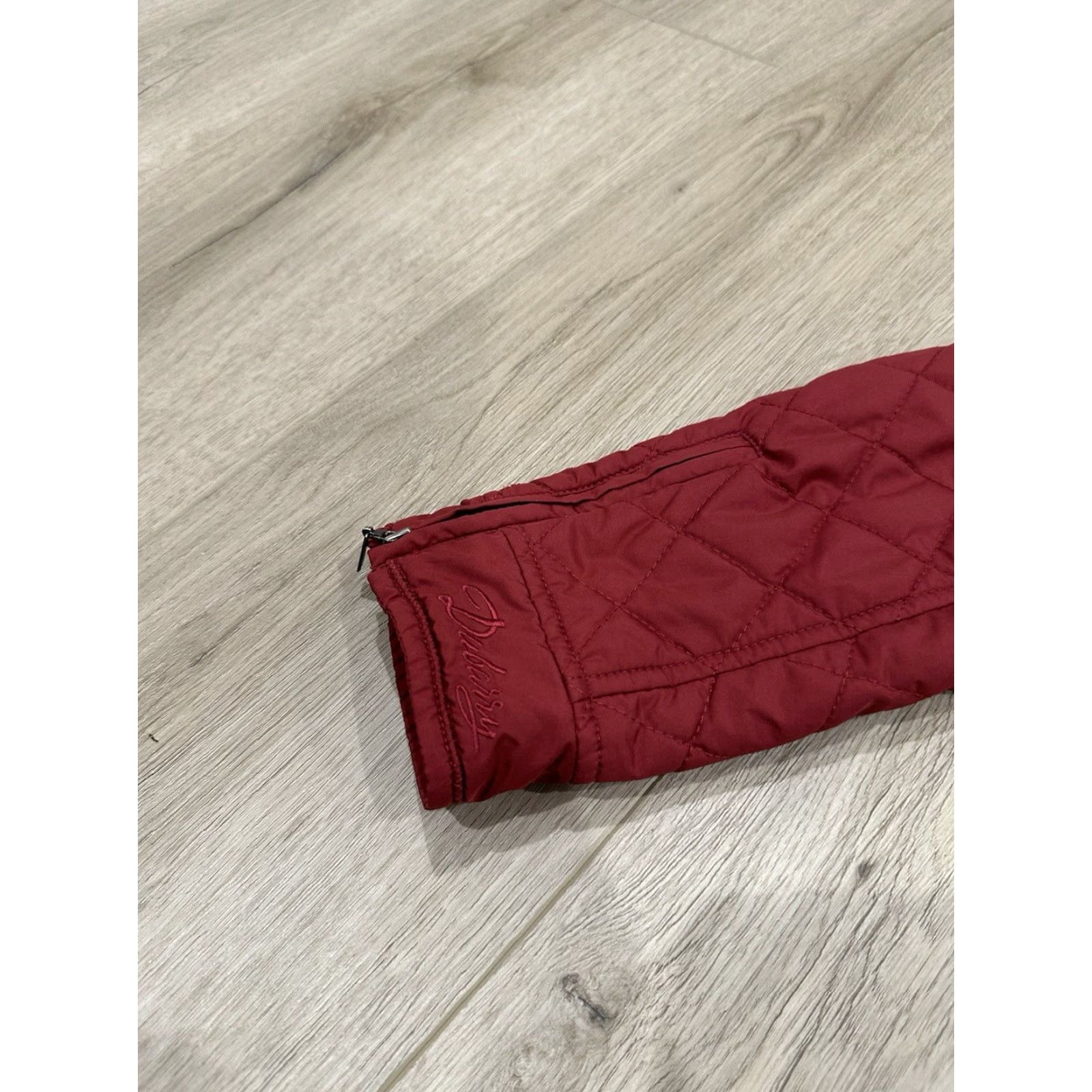 Vintage Dubarry Women Jacket Goretex Behan Equestrian Quilted Full Zip Size 10UK 36EU Red Size L / US 10 / IT 46 - 6 Thumbnail