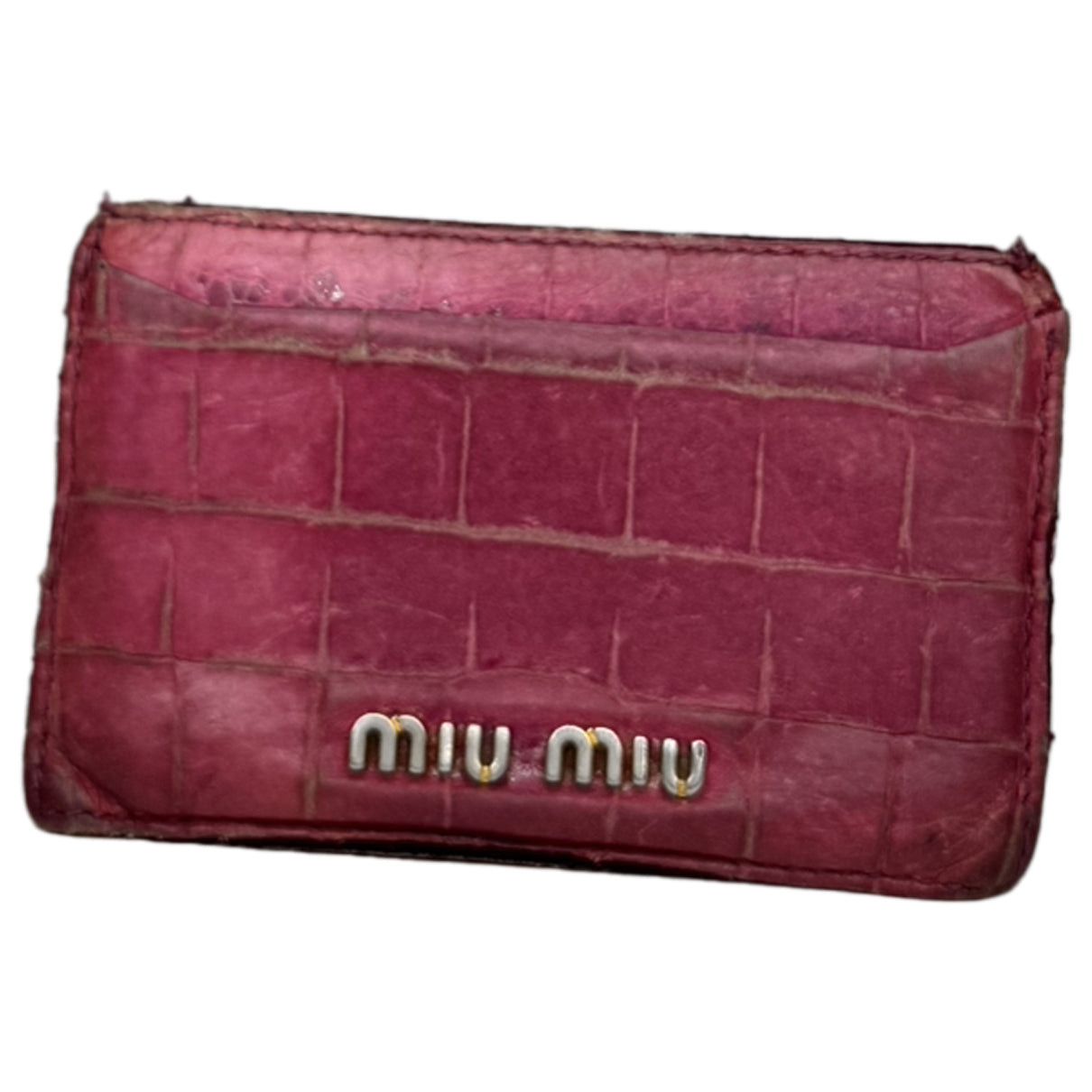 Miu Miu Pink Leather Purse Size ONE SIZE - 1 Thumbnail