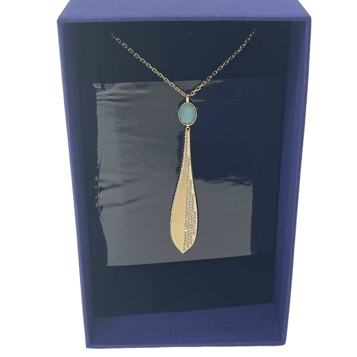 Swarovski Swarovski Stunning Olive pendant Green, Gold-tone plated New Size ONE SIZE - 2 Thumbnail