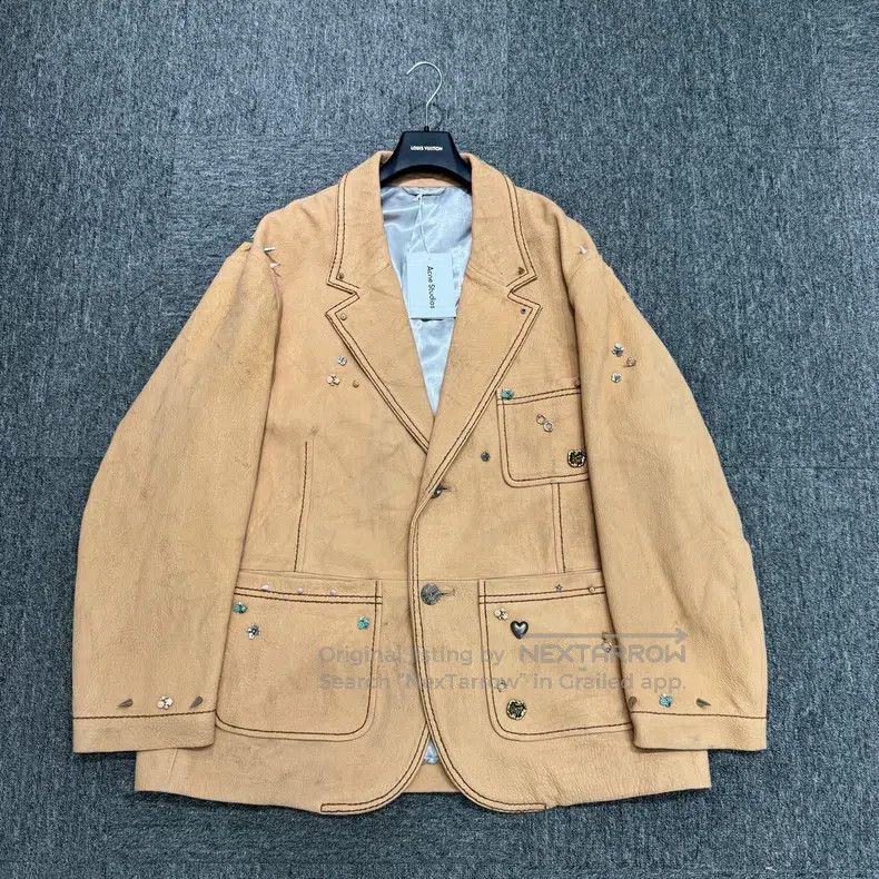 Acne Studios Acne Studios Sheepskin Riveted Distressed Coat Size US M / EU 48-50 / 2 - 1 Thumbnail