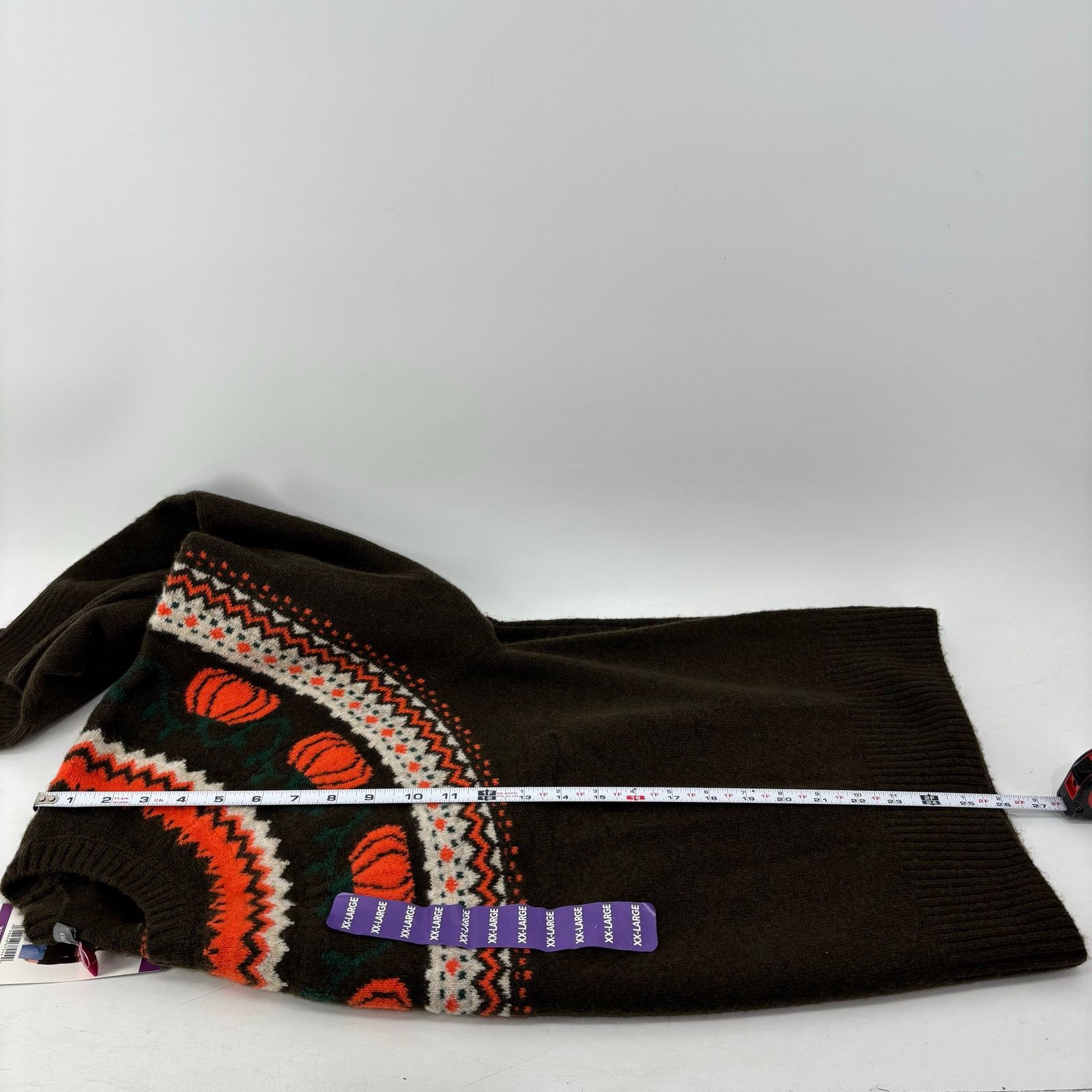 Vince Camuto Vince Camuto Womens Size XXL Thanksgiving Pumpkin Fair Isle Size XXL / US 16-18 / IT 52-54 - 7 Thumbnail