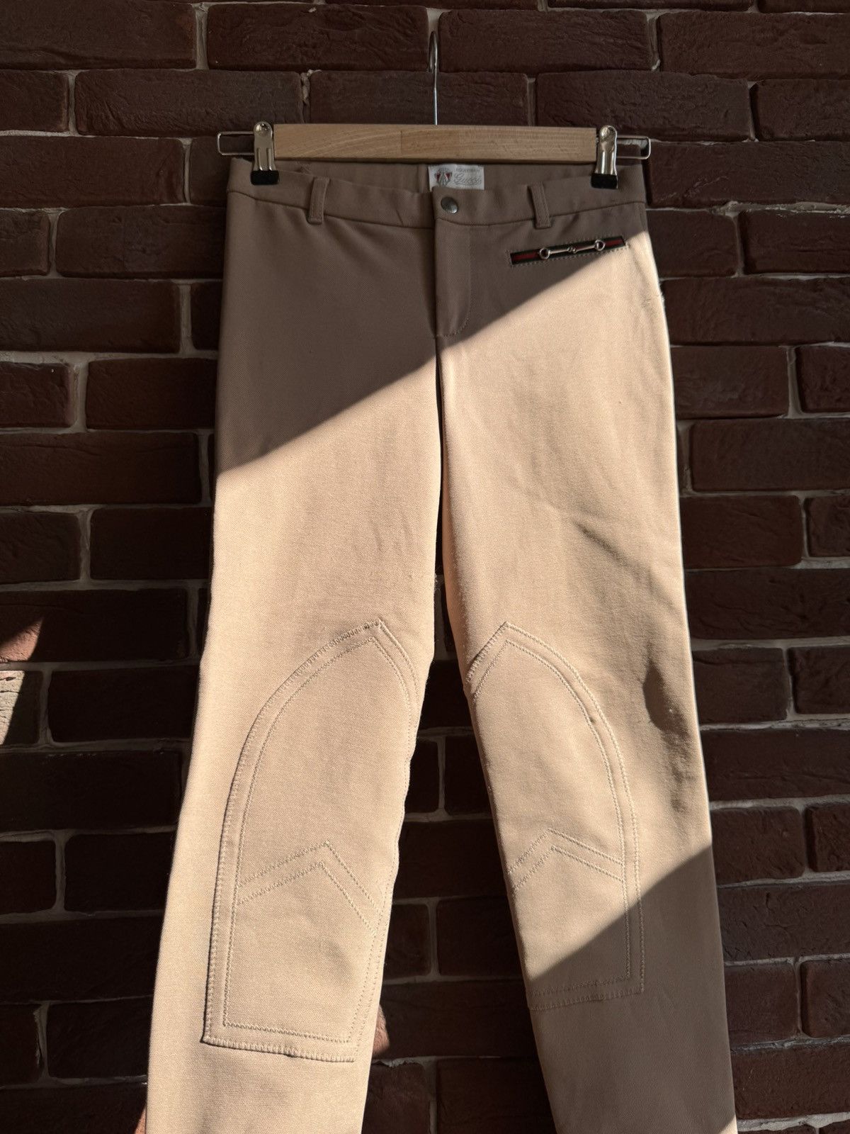 Gucci Gucci Equestrian Bondage Pants Women’s 38IT Sand designer Size 26" / US 2 / IT 38 - 10 Thumbnail