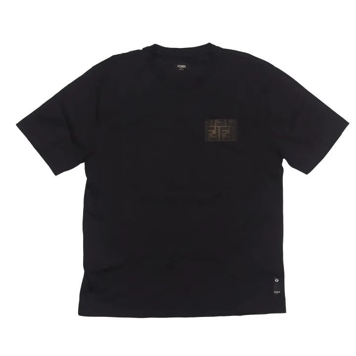 Fendi Fendi Comfortable Graphic Crewneck T-Shirt in Black 0079 Size US M / EU 48-50 / 2 - 1 Thumbnail
