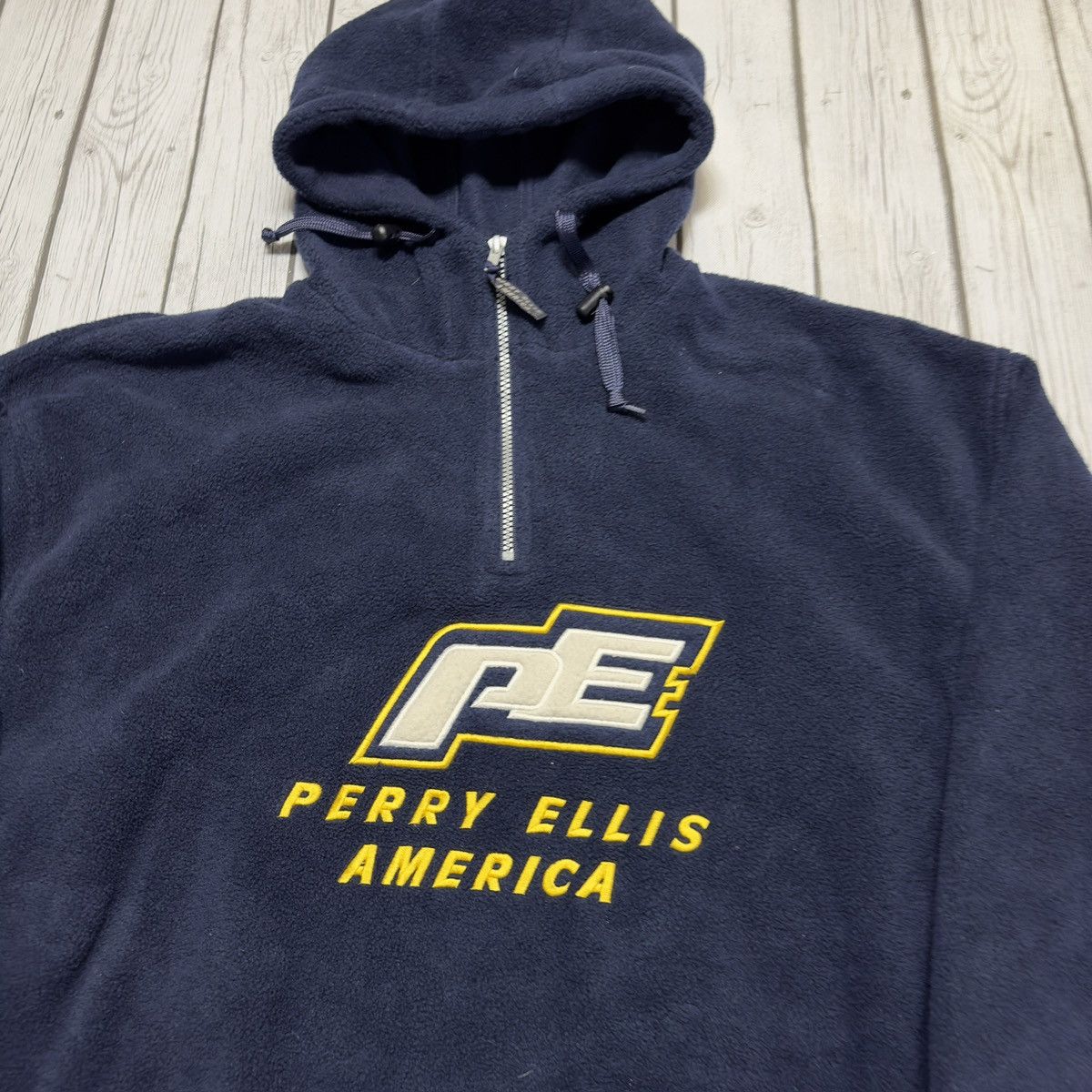 Perry Ellis × Vintage Vintage Perry Ellis America hoodie Size US XL / EU 56 / 4 - 3 Thumbnail