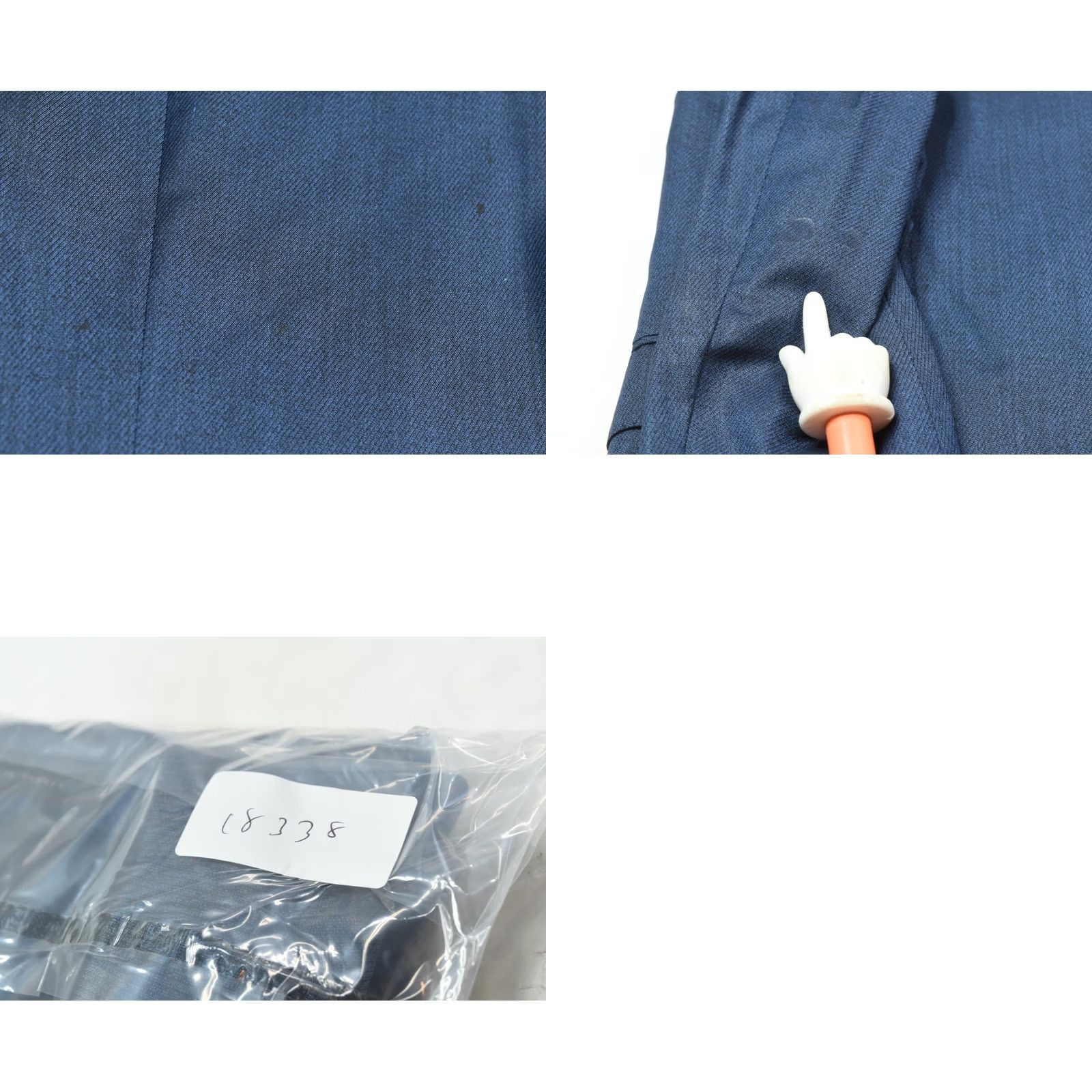 Hugo Boss HUGO BOSS Blazer Blue Wool Super 130s Guabello Two-Button Slim Fit Jacket/L Blazer Size 42R - 10 Thumbnail