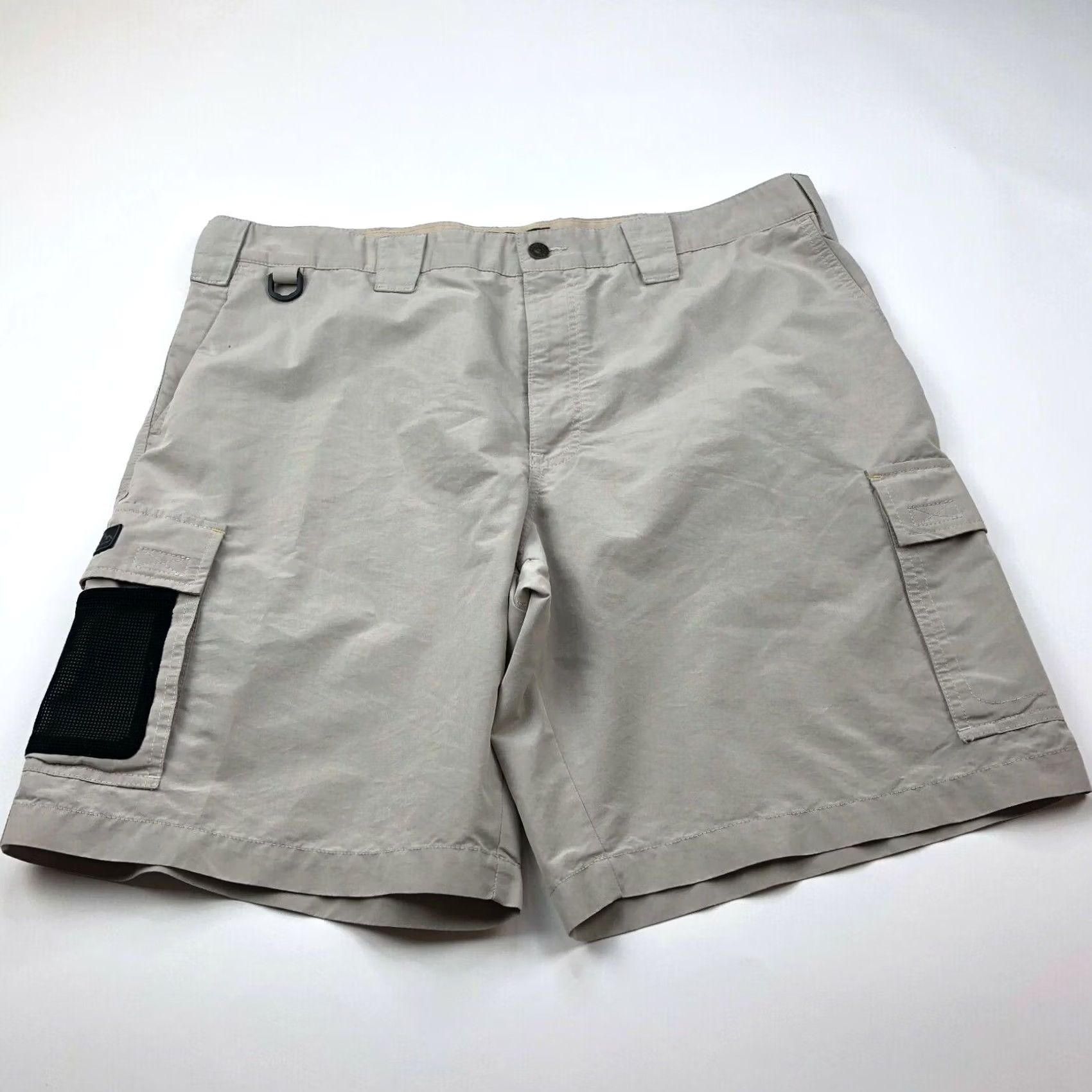 Eddie Bauer Eddie Bauer 40 Mens Beige Cargo Casual Flat Front Walking Shorts Size US 40 / EU 56 - 2 Thumbnail