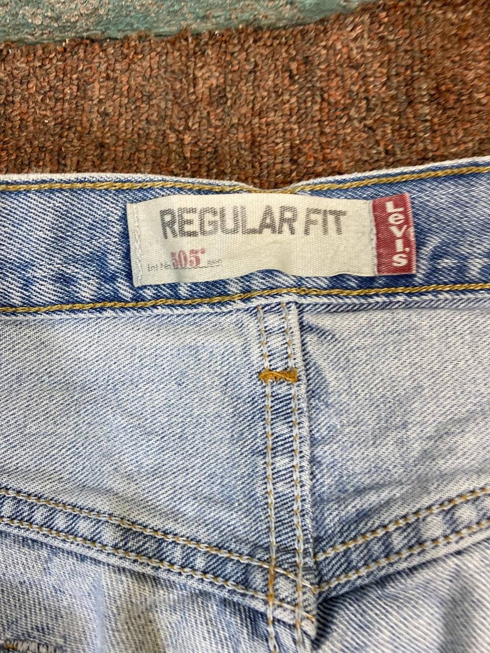 Levi's vintage levis 505 regular fit distressed denim Size US 33 - 12 Thumbnail
