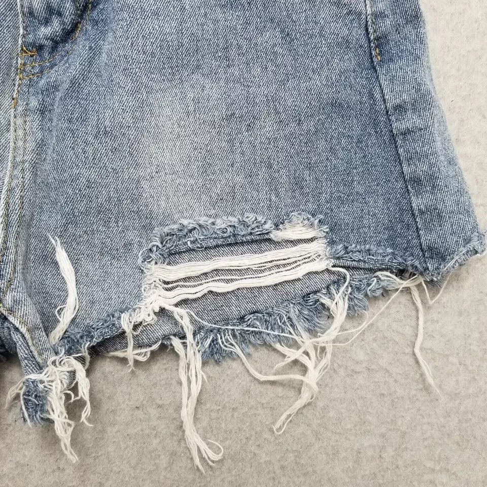 Other Pomethong Jeans Shorts Women Medium Blue Denim Distressed Size 25" / US 0 / IT 36 - 3 Thumbnail