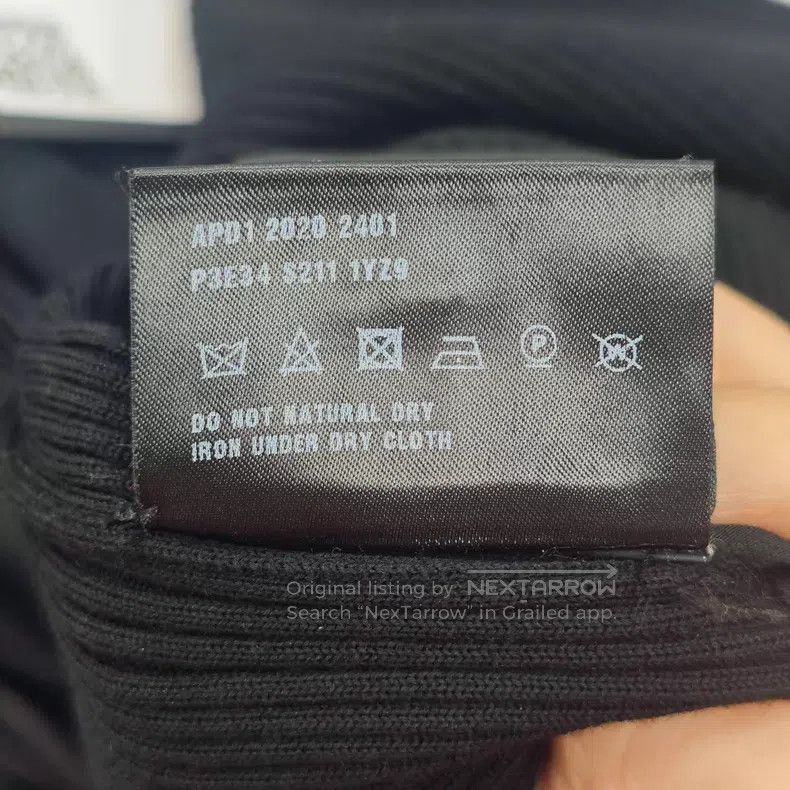 Prada Prada Black stitching design classic logo wool short-sleev Size XXS / US 00 / IT 34 - 7 Thumbnail