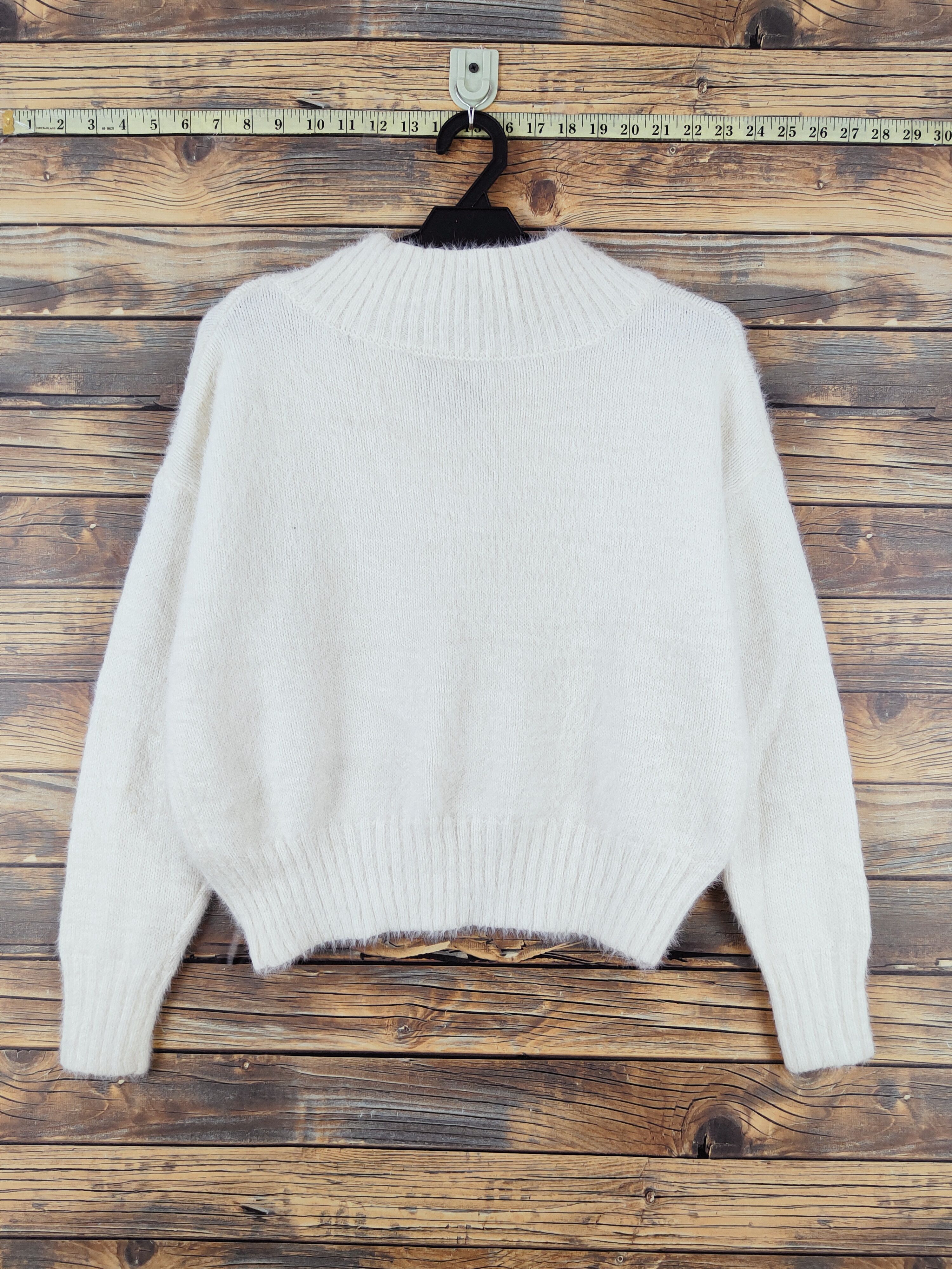 Homespun Knitwear Japanese Brand Ivory Shag Shaggy Fur Mohair Knitwear #W975 Size S / US 4 / IT 40 - 7 Thumbnail