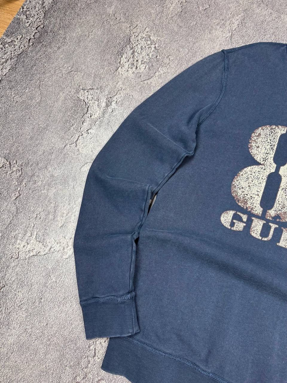 Guess Y2K Guess 2000s Distressed Blue Pullover Streetwear Size US M / EU 48-50 / 2 - 3 Thumbnail