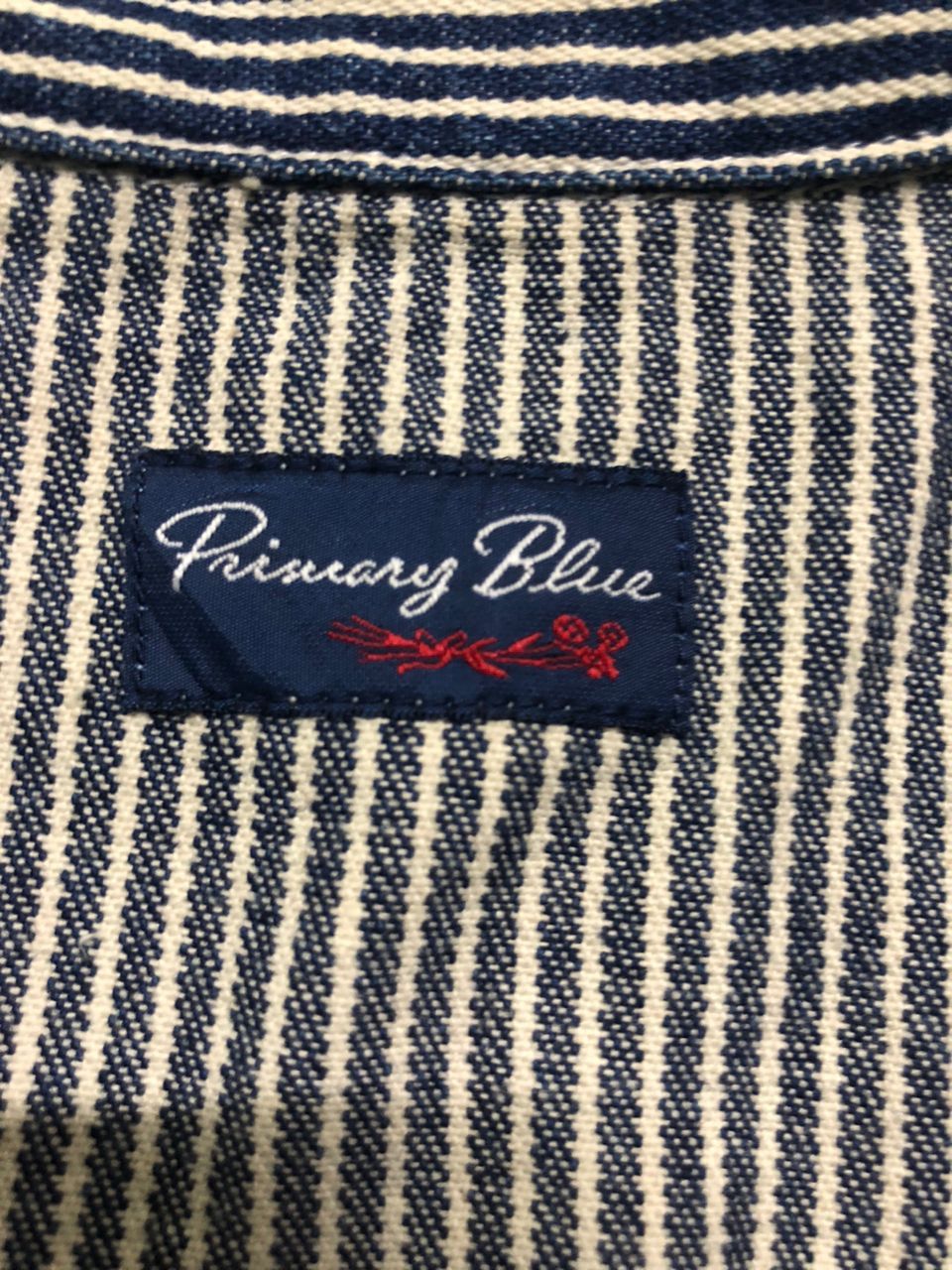Japanese Brand Vintage Primary Blue Hickory Chore Jacket Size US S / EU 44-46 / 1 - 10 Thumbnail