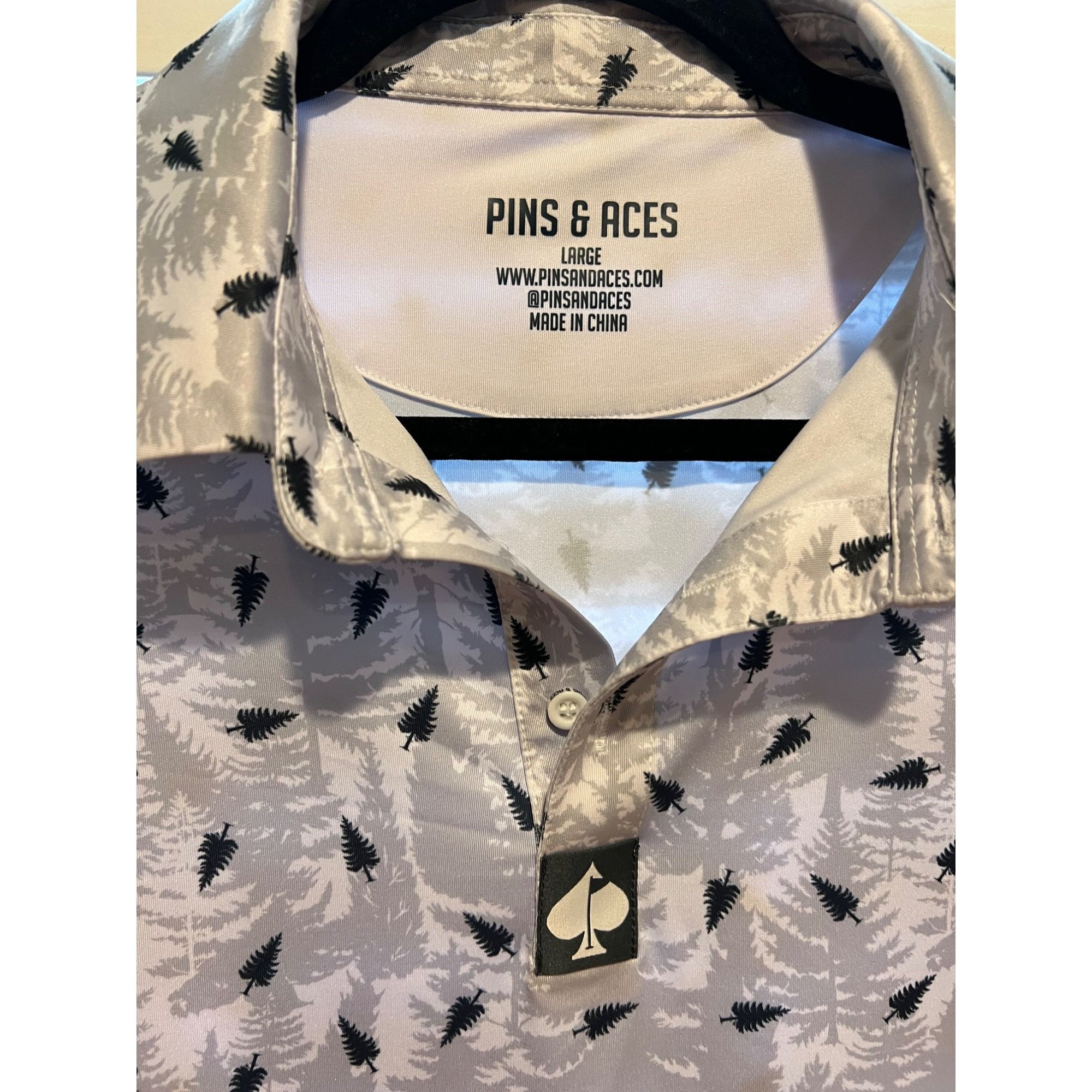 Other Pins & Aces Colorado Evergreen Polo Shirt - Size L Size US L / EU 52-54 / 3 - 4 Thumbnail