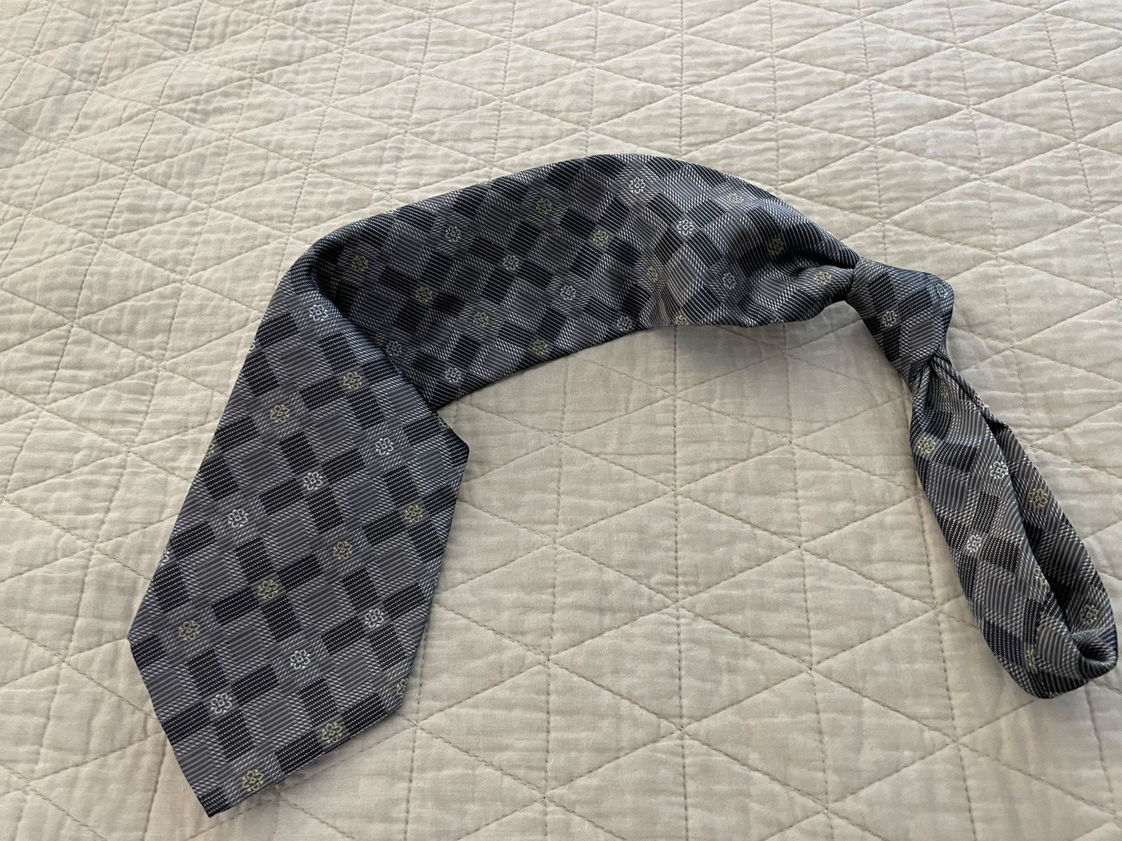 Ermenegildo Zegna × Vintage Substantial Woven Silk Power Tie Size ONE SIZE - 1 Thumbnail