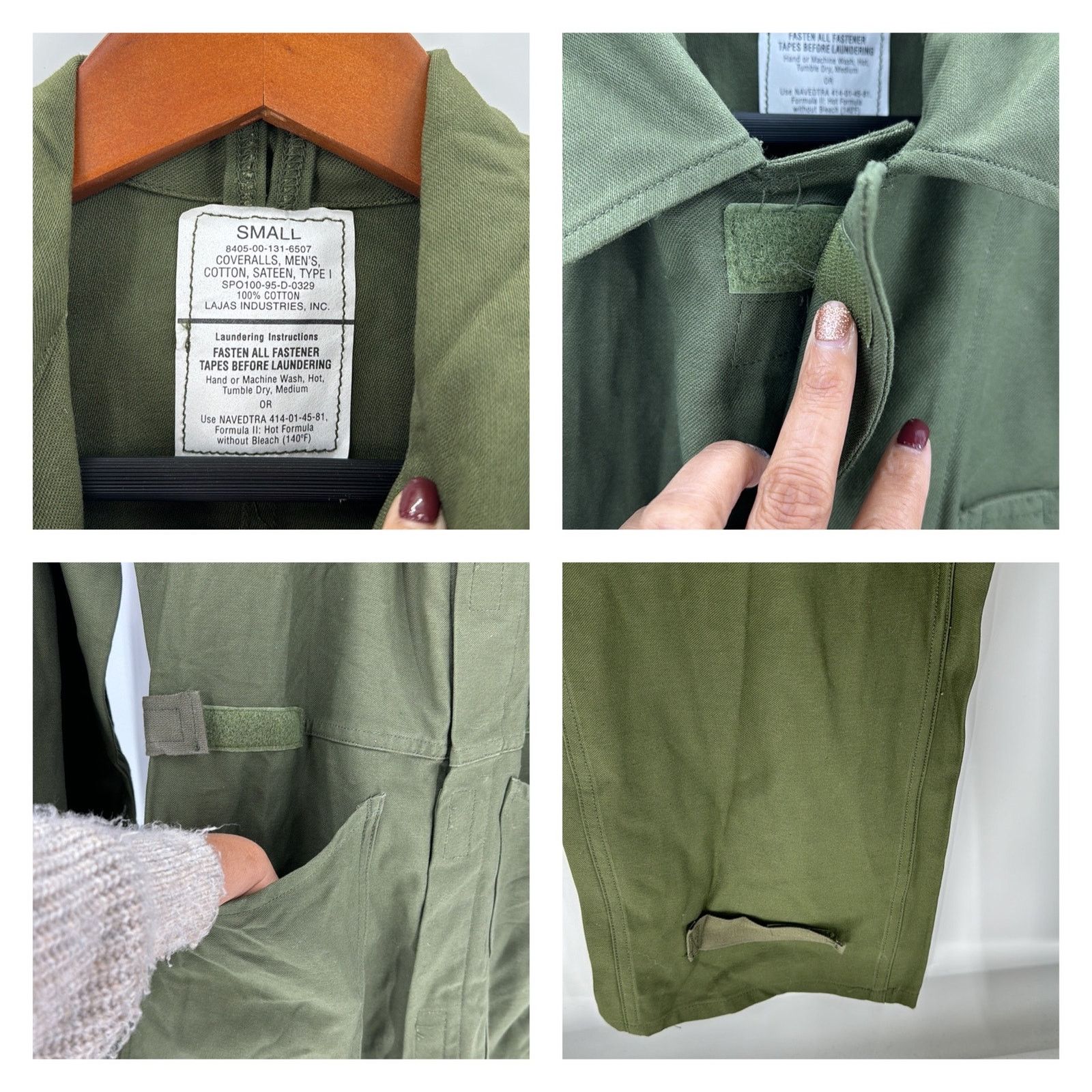 Other USAF Military ARMY Airforce Flight Suit Coveralls Size small Size 26" / US 2 / IT 38 - 8 Thumbnail