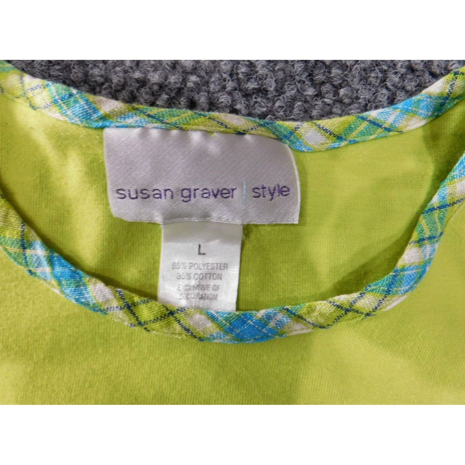 Vintage Susan Graver Blouse Shirt Womens Small? Size L / US 10 / IT 46 - 5 Thumbnail