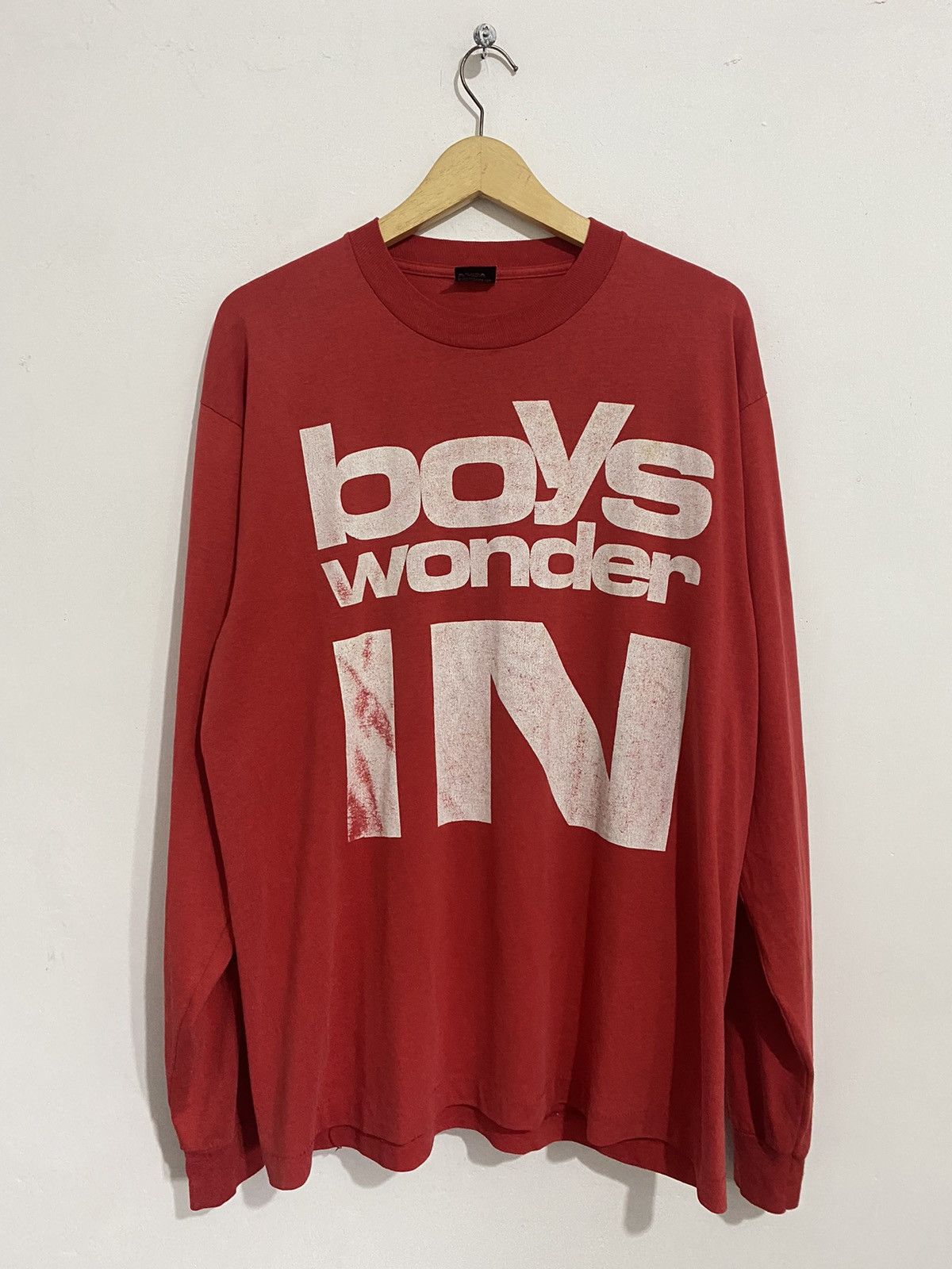 Band Tees 🖤BLACKFRIDAY🖤80s Boys Wonder Longsleeve Rare Britpop Size US XL / EU 56 / 4 - 1 Thumbnail