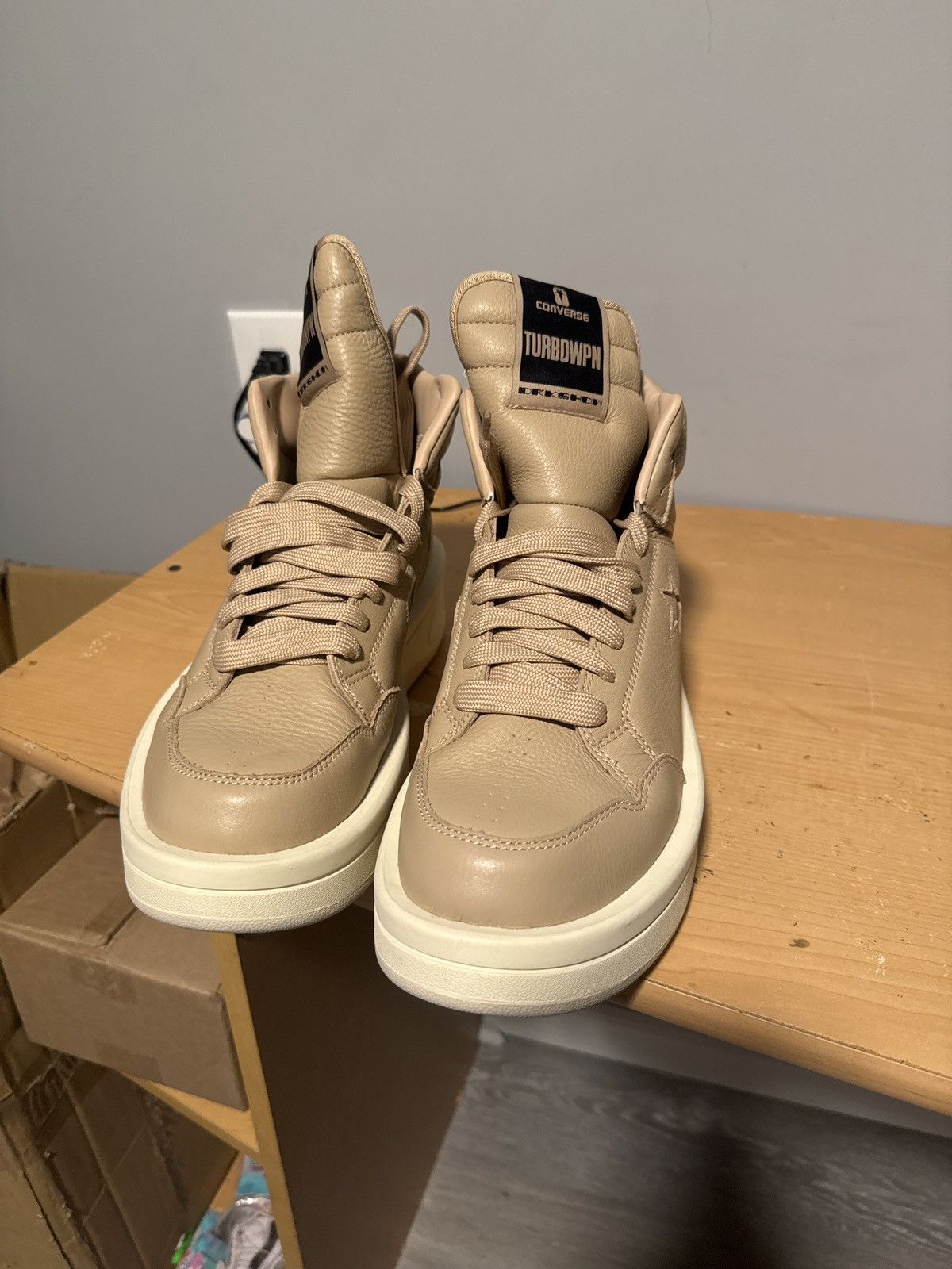 Converse × Rick Owens Rick Owen’s x Drkshwd Turbowpn x converse “Mid Cave Size US 9 / EU 42 - 4 Thumbnail