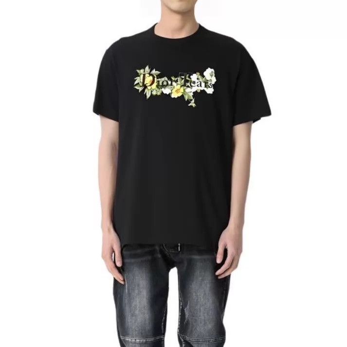 Dior DIOR Tears 24SS Floral Embroidered Logo T-Shirt Black L Size US L / EU 52-54 / 3 - 5 Thumbnail