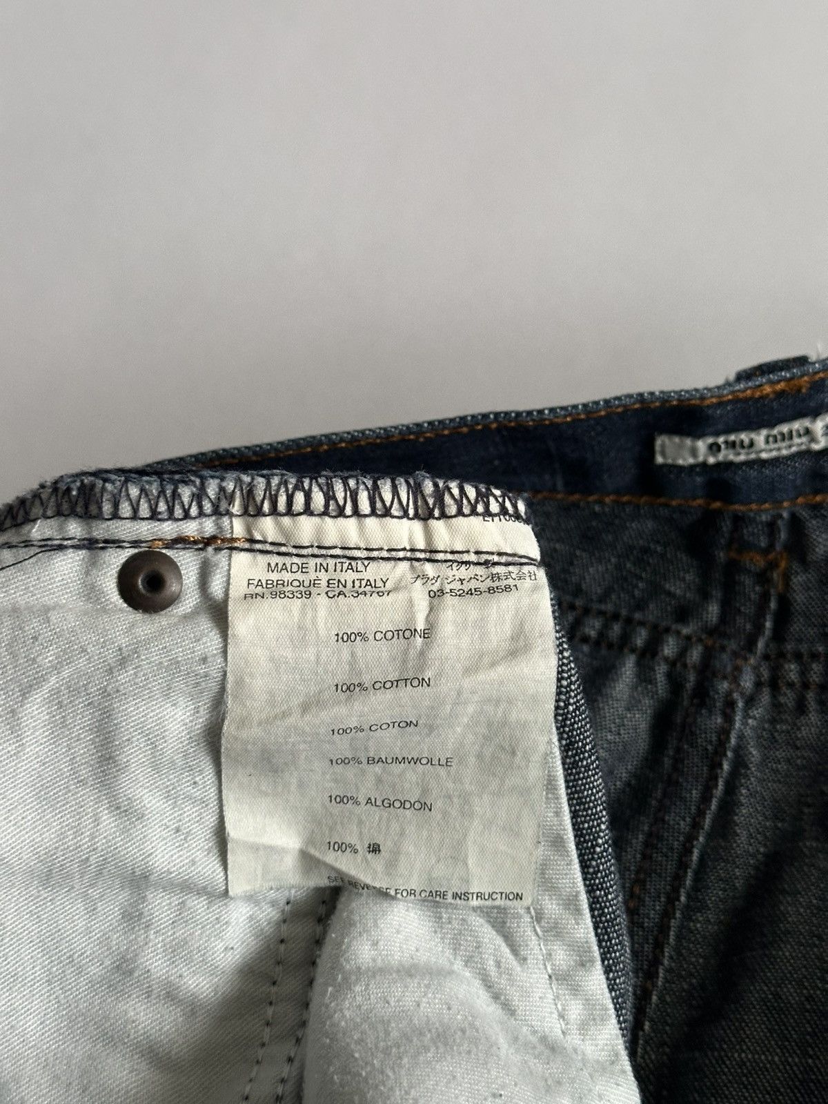 Miu Miu Miu Miu Early 2000’s Raw Denim Jeans Size US 28 / EU 44 - 11 Thumbnail