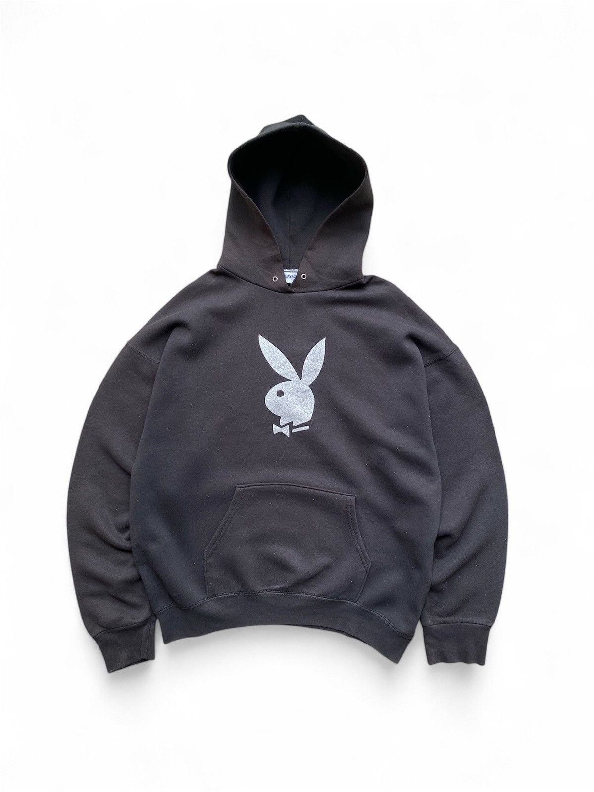 1990s Vintage Thrashed Faded Playboy Hoodie