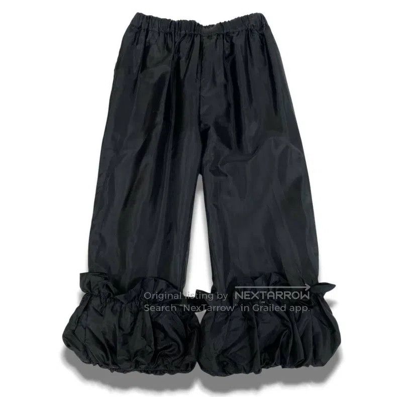 Comme des Garcons Comme des Garcons size XS Black vintage floral trousers Size 22" - 2 Thumbnail
