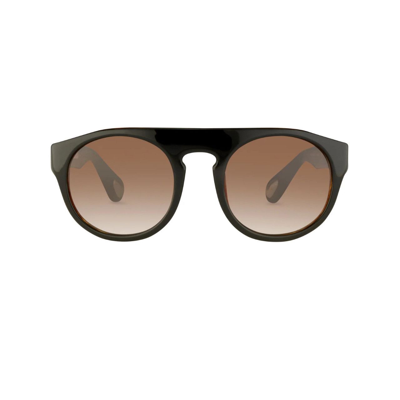 Ann Demeulemeester Ann Demeulemeester Sunglasses Flat Top Black and Brown Size ONE SIZE - 3 Thumbnail